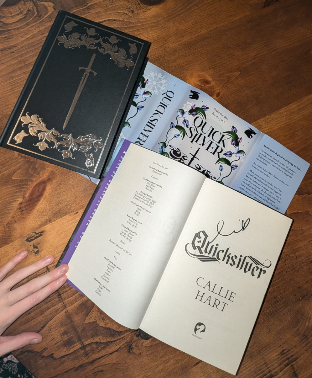 SIGNED 1st edition Quicksilver by Callie Hart Fore-edge painting sprayed edges special edition