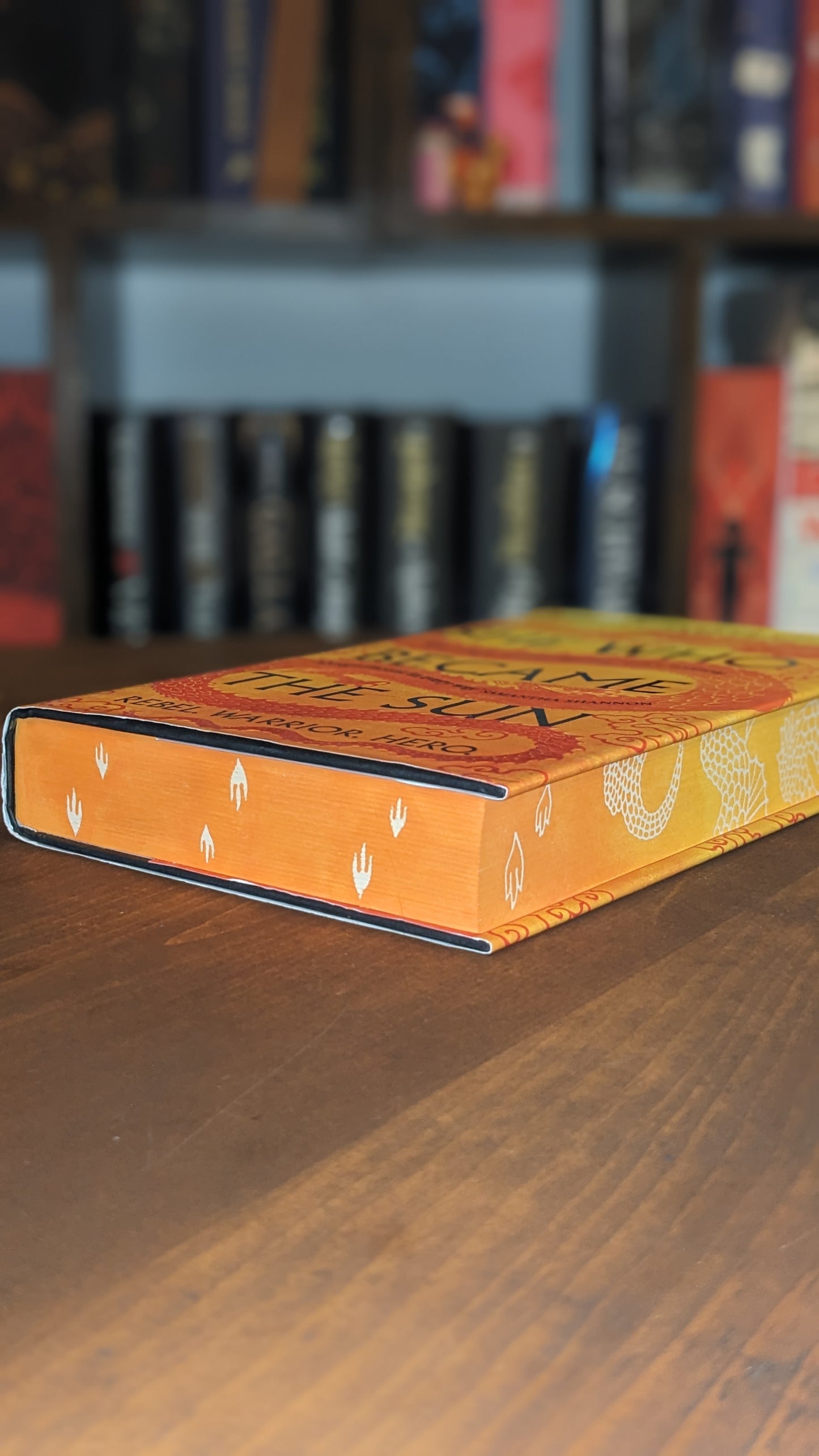 Signed She Who Became the Sun by Shelley Parker-Chan handpainted fore-edge painting sprayed edges special editions