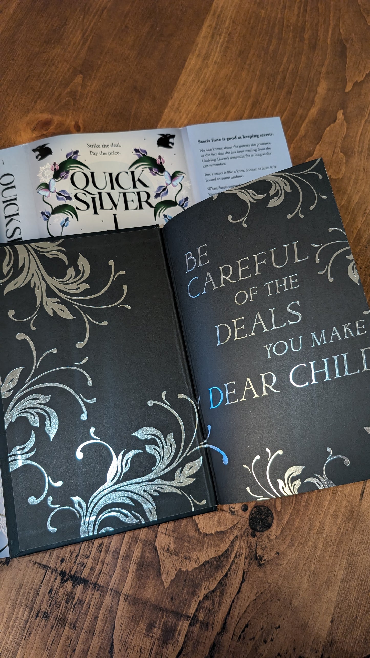 SIGNED 1st edition Quicksilver by Callie Hart Fore-edge painting sprayed edges special edition