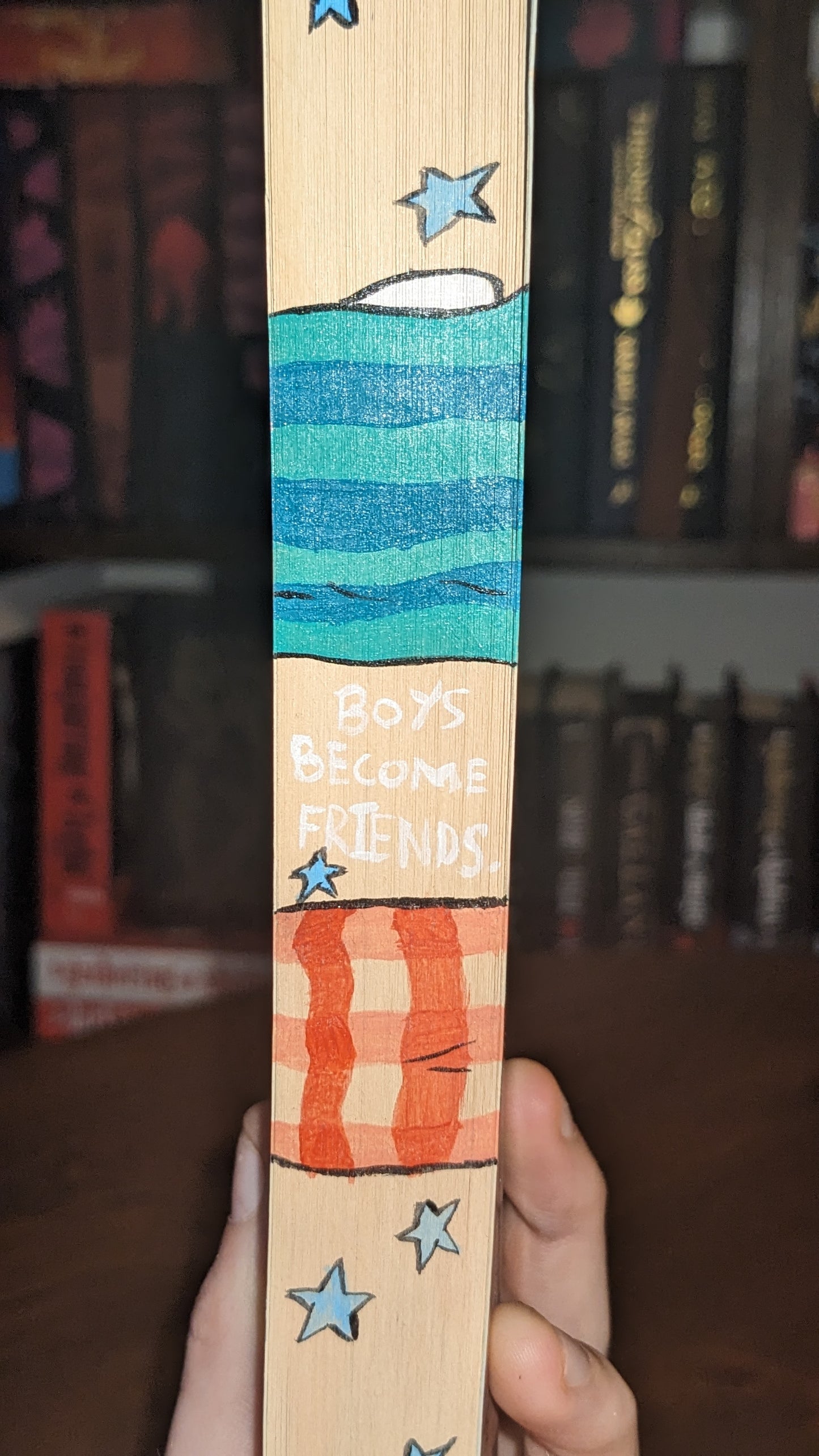Heartstopper Volume 2 by Alice Osman handpainted fore-edge painting sprayed edges special editions