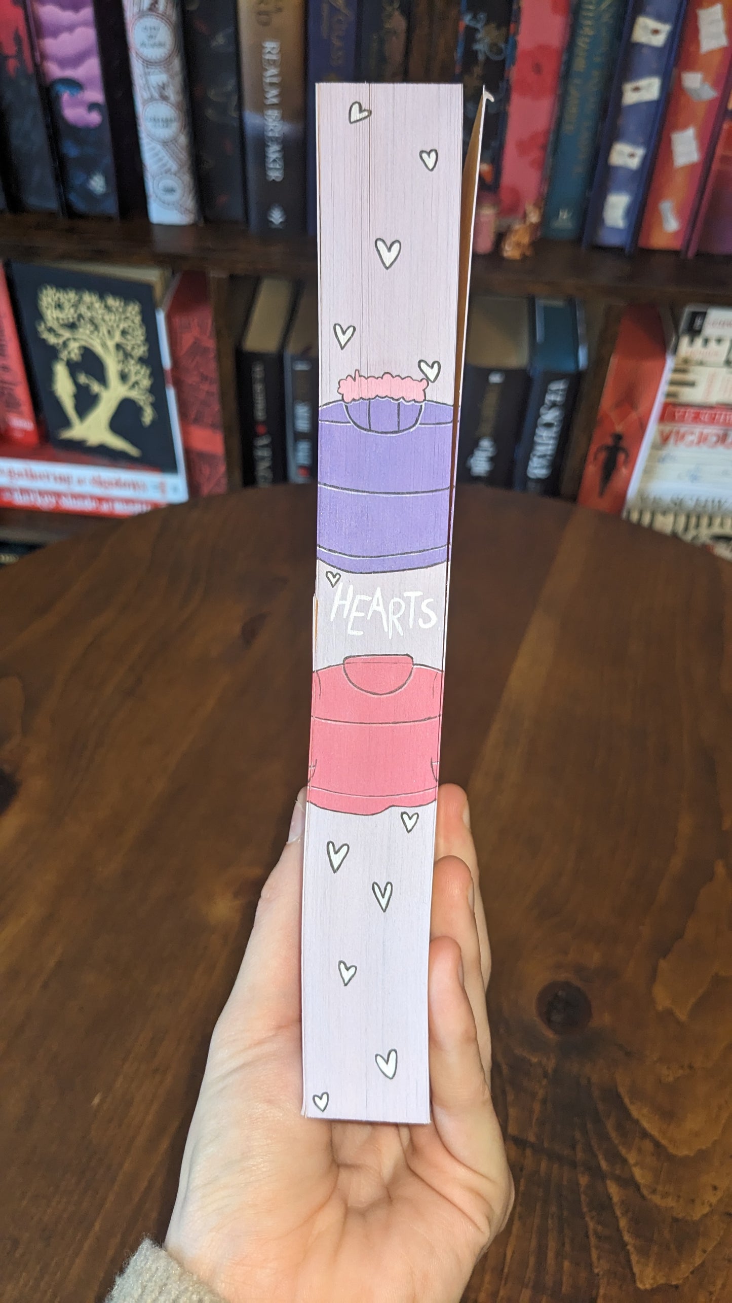 Signed Heartstopper volume 4 by Alice Osman PeggysPages fore-edge painting sprayed edges special editions