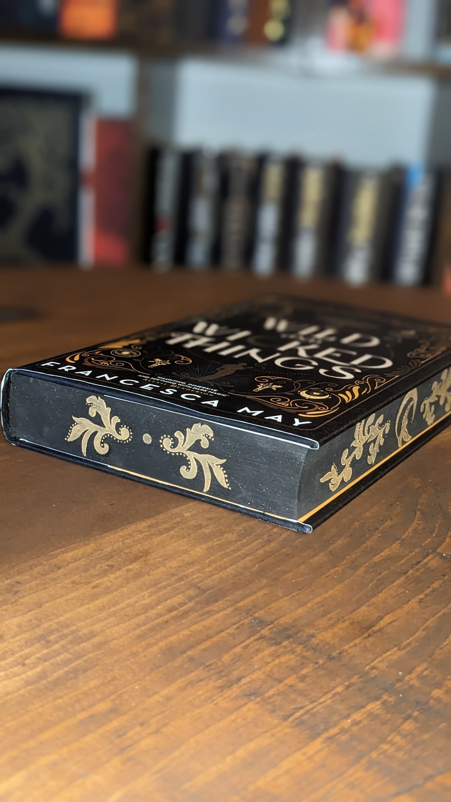 FINAL STOCK Wild and Wicked Things by Francesca May handpainted fore-edge painting sprayed edges special editions