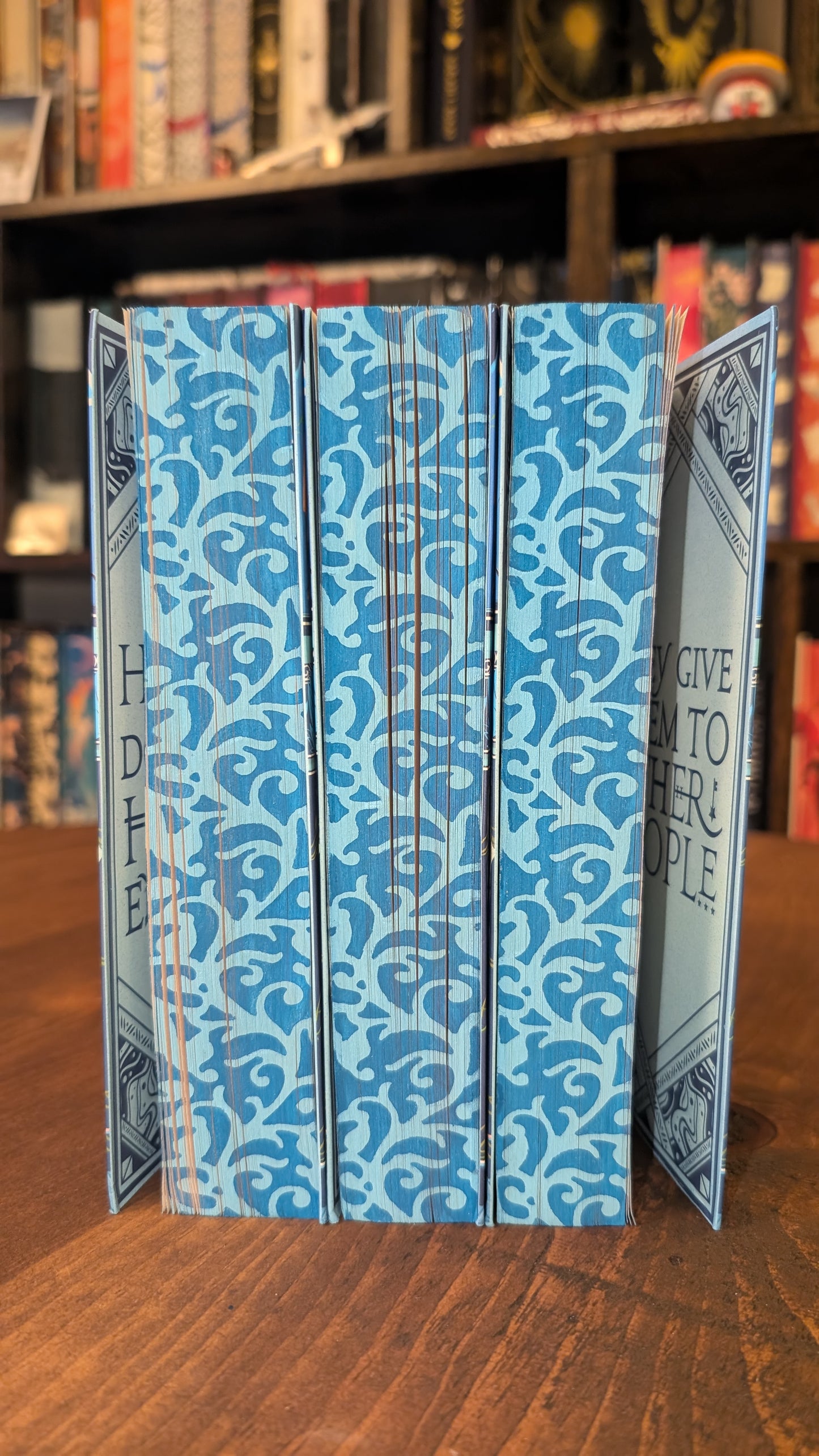 (Used) Waterstones exclusive Once Upon a Broken Heart by Stephanie Garber PeggysPages fore-edge painting