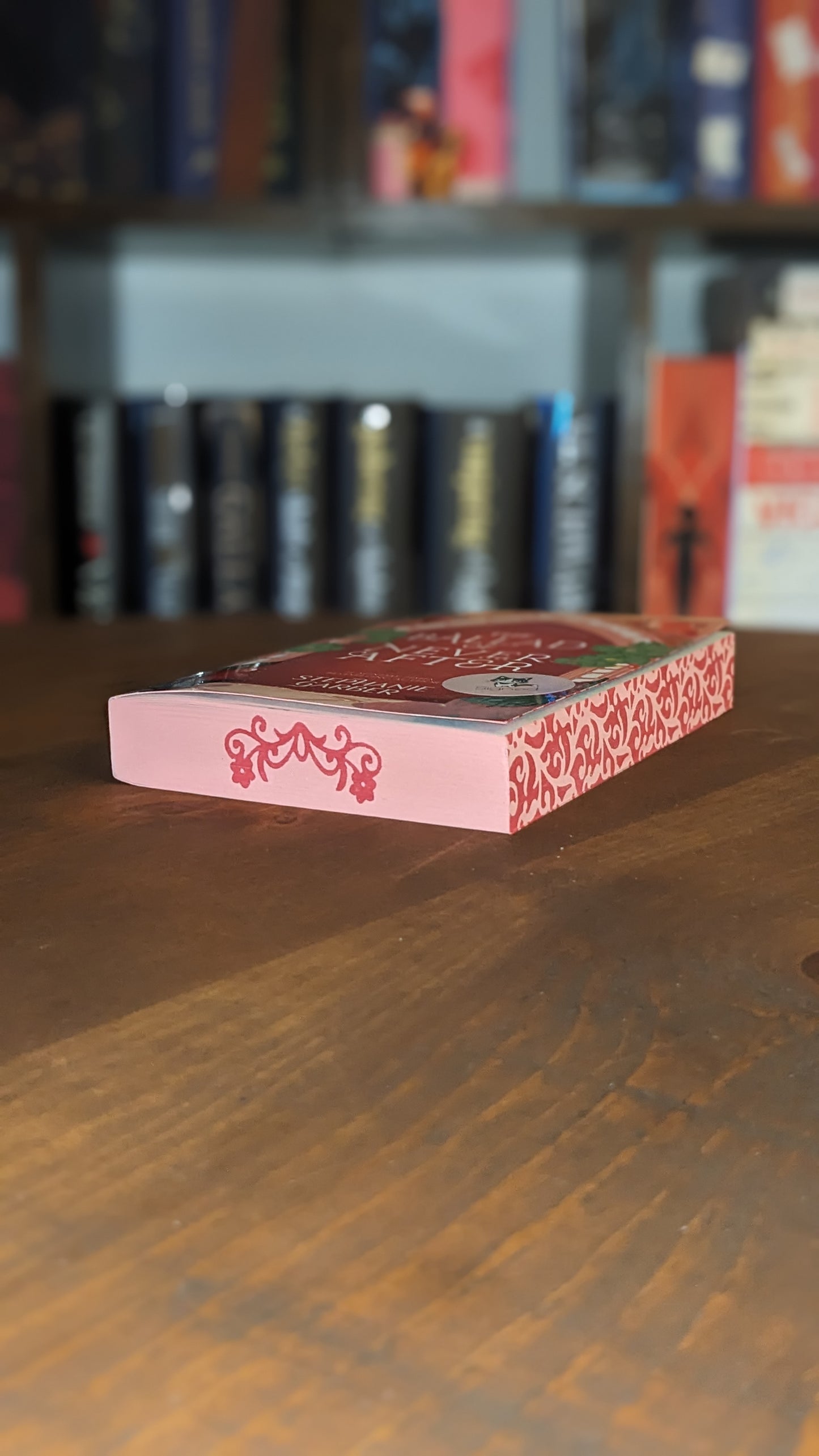 Signed The Ballad of Never After by Stephanie Garber
handpainted fore-edge painting sprayed edges special edition