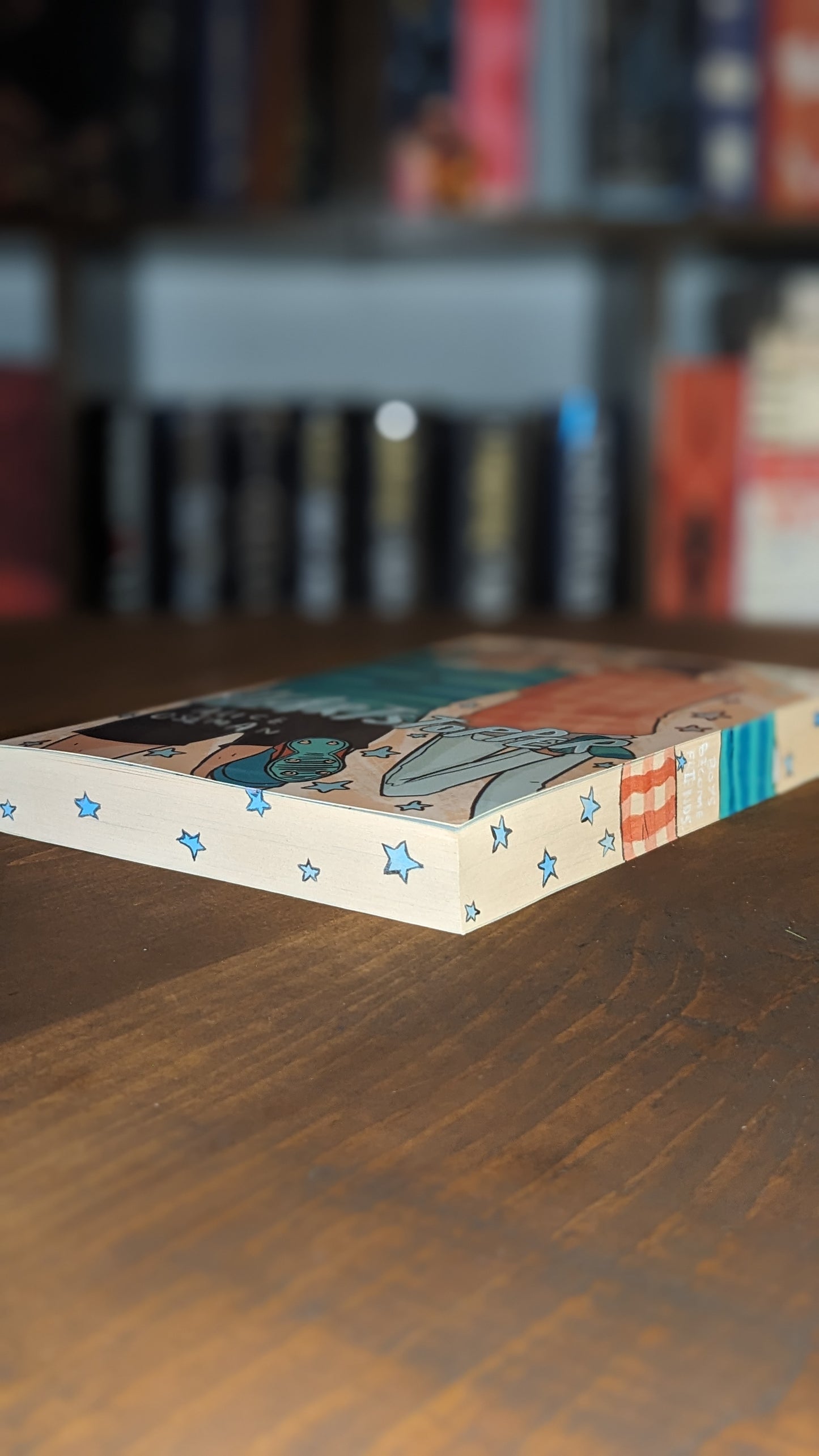 Heartstopper Volume 2 by Alice Osman handpainted fore-edge painting sprayed edges special editions