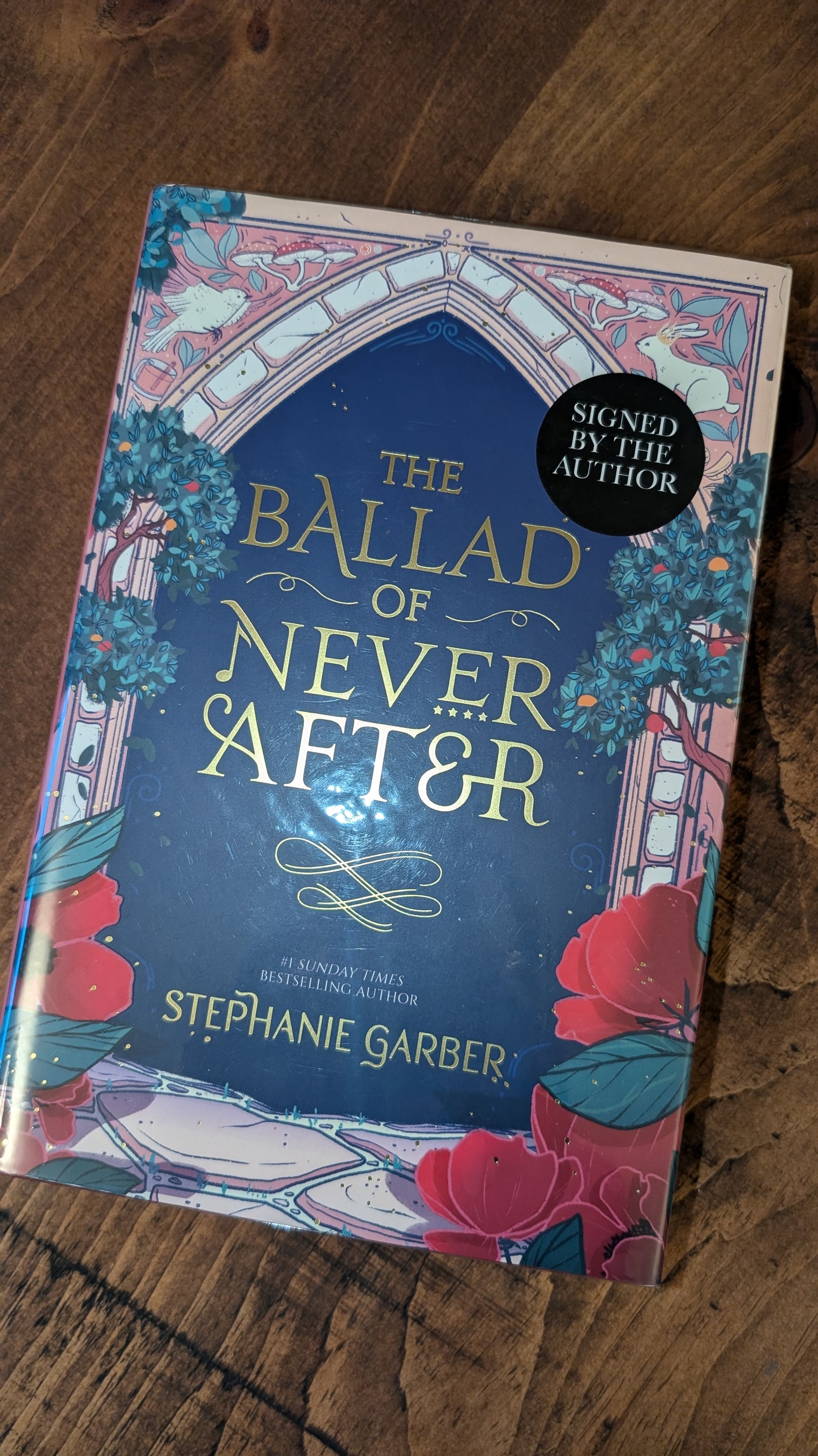Hidden Cover The Ballad of Never After by Stephanie Garber PeggysPages fore-edge painting sprayed edges special editions