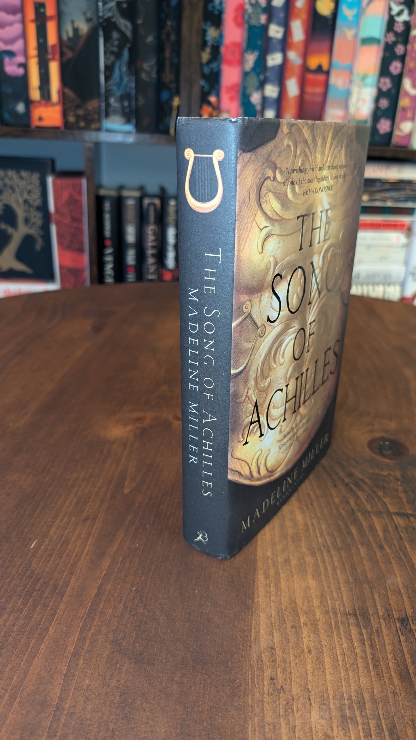 1st edition The Song of Achilles by Madeline Miller PeggysPages fore-edge painting sprayed edges special editions