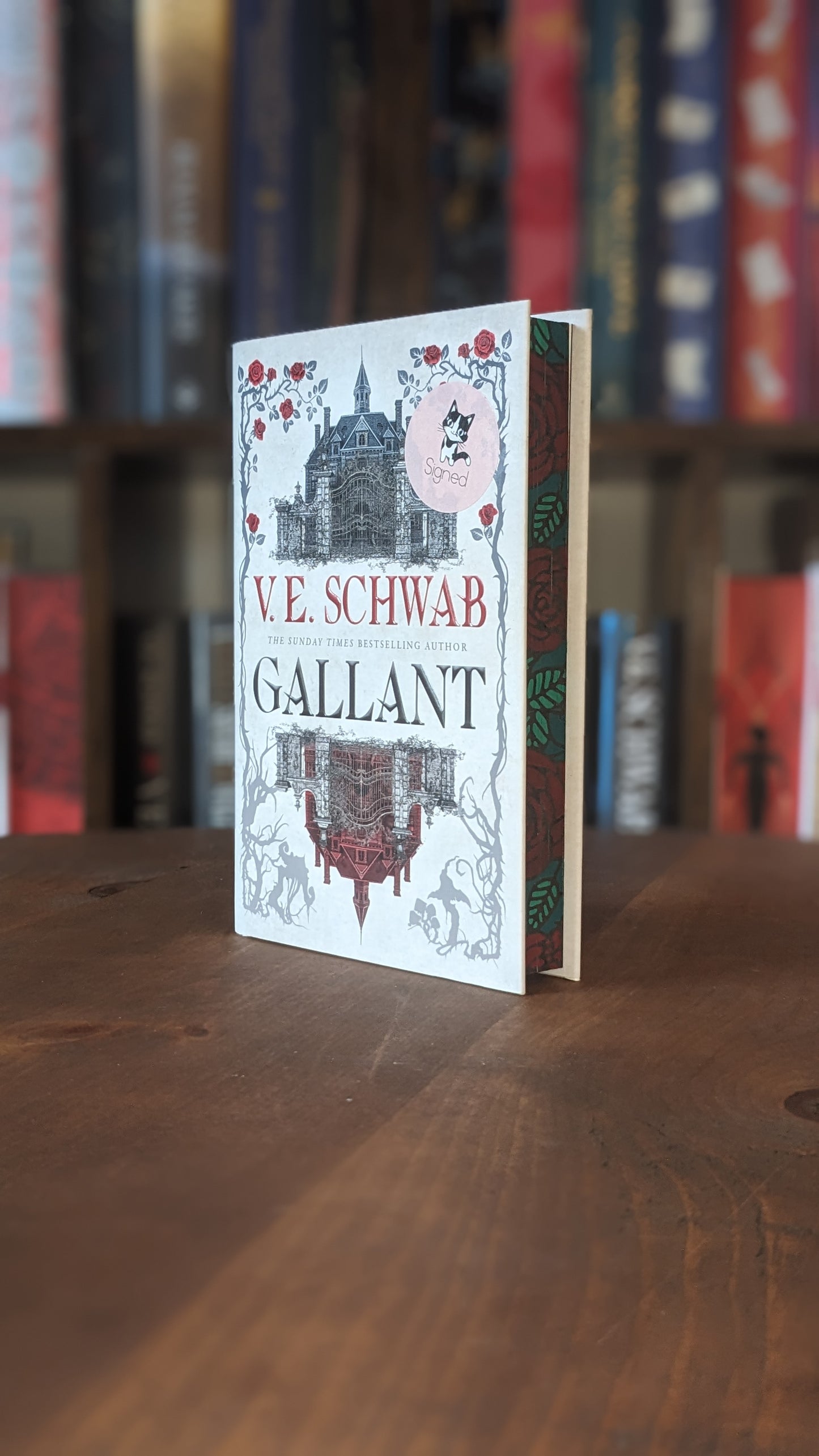 Signed Gallant by V E Schwab PeggysPages fore-edge painting sprayed edges special editions