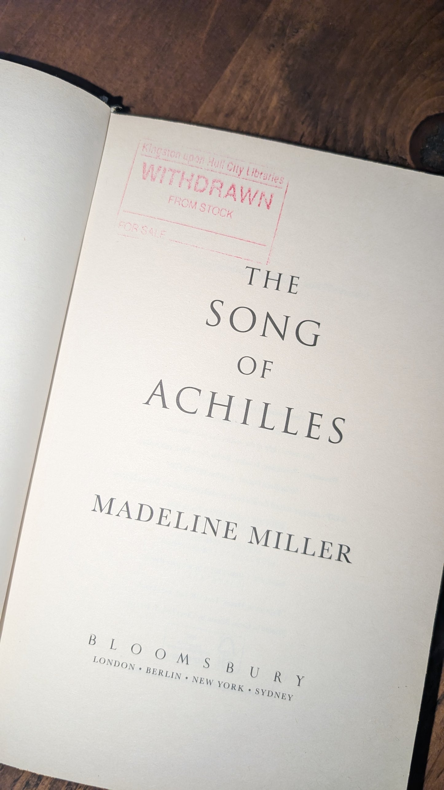 1st edition The Song of Achilles by Madeline Miller PeggysPages fore-edge painting