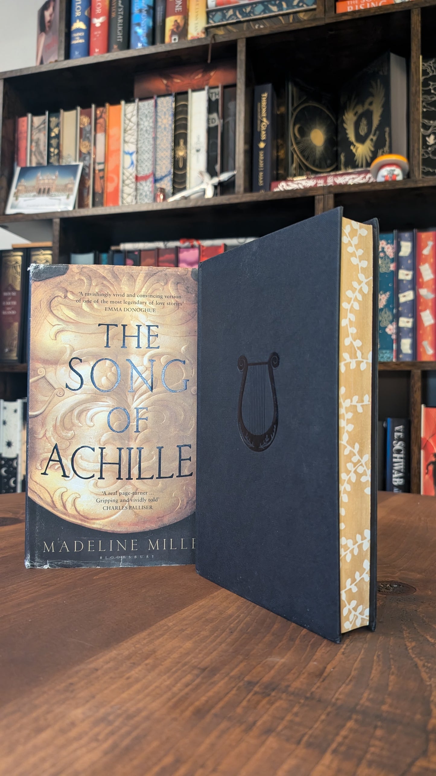 1st edition The Song of Achilles by Madeline Miller PeggysPages fore-edge painting