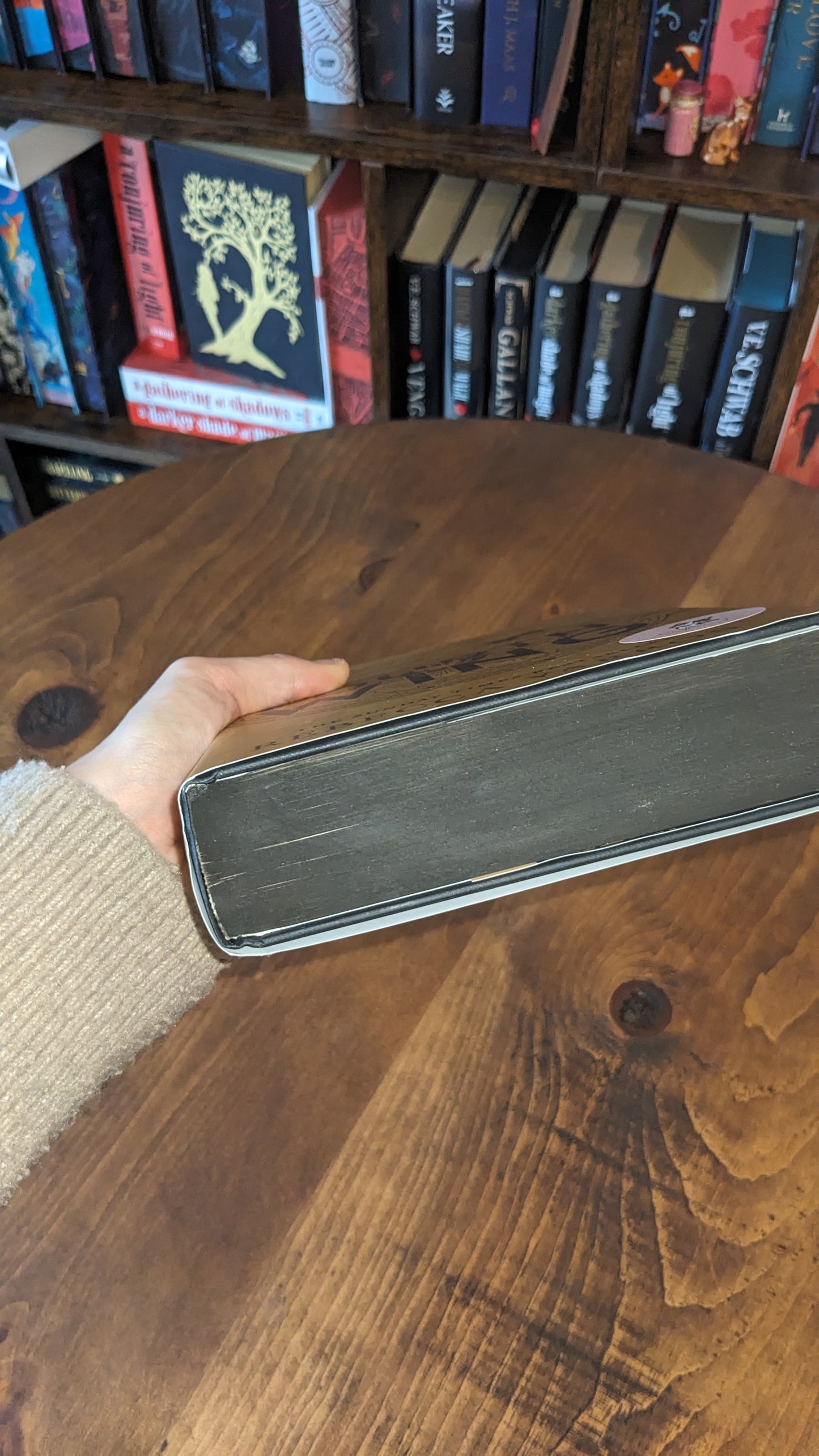 Signed Fourth Wing by Rebecca Yarros PeggysPages fore-edge painting sprayed edges special editions