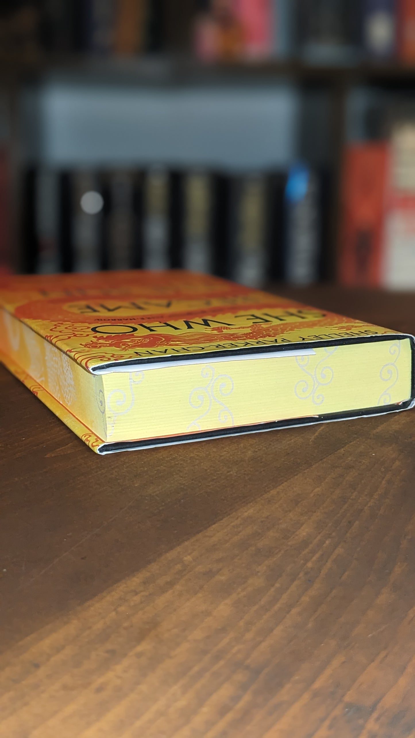 Signed She Who Became the Sun by Shelley Parker-Chan handpainted fore-edge painting sprayed edges special editions