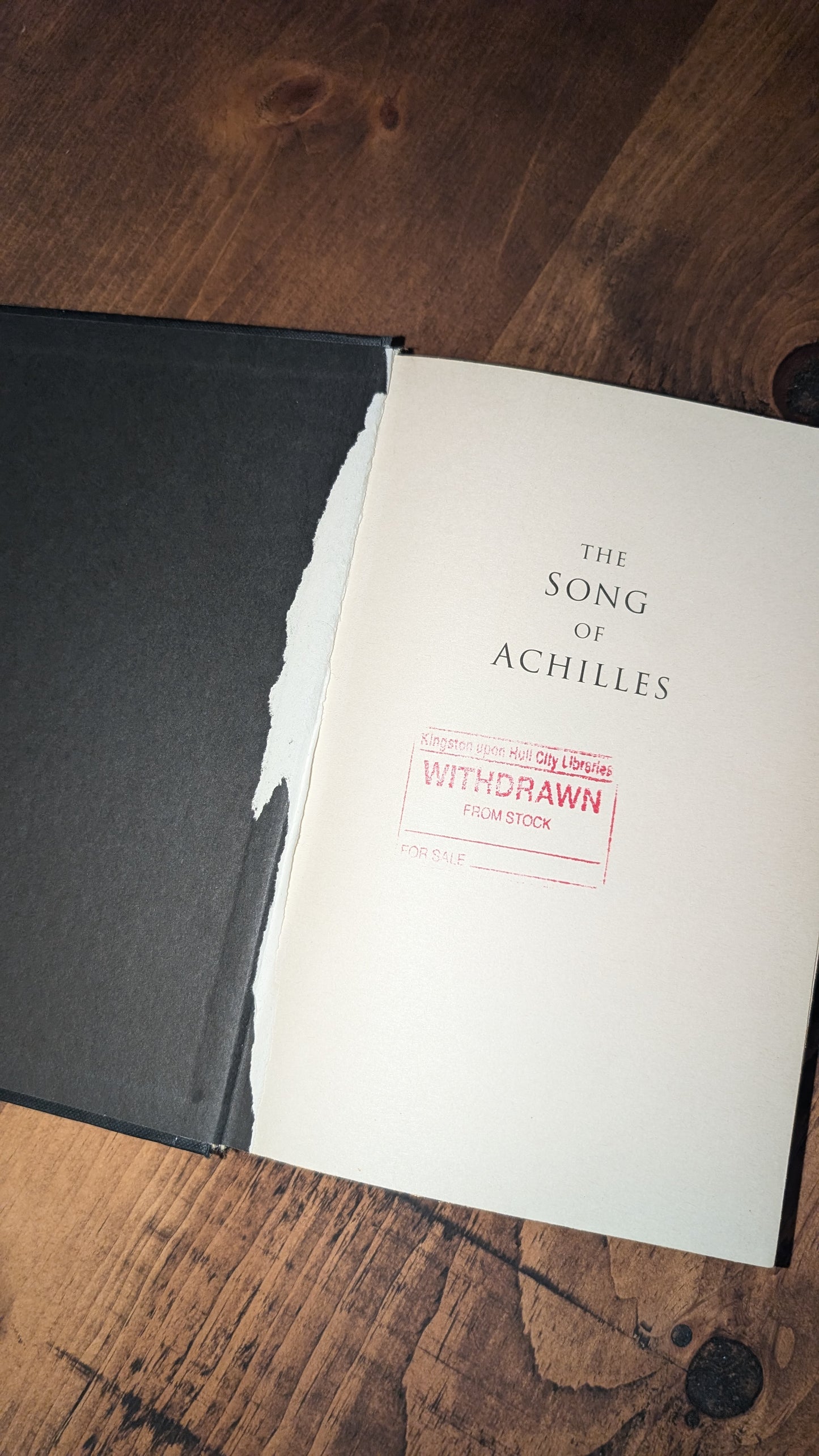 1st edition The Song of Achilles by Madeline Miller PeggysPages fore-edge painting