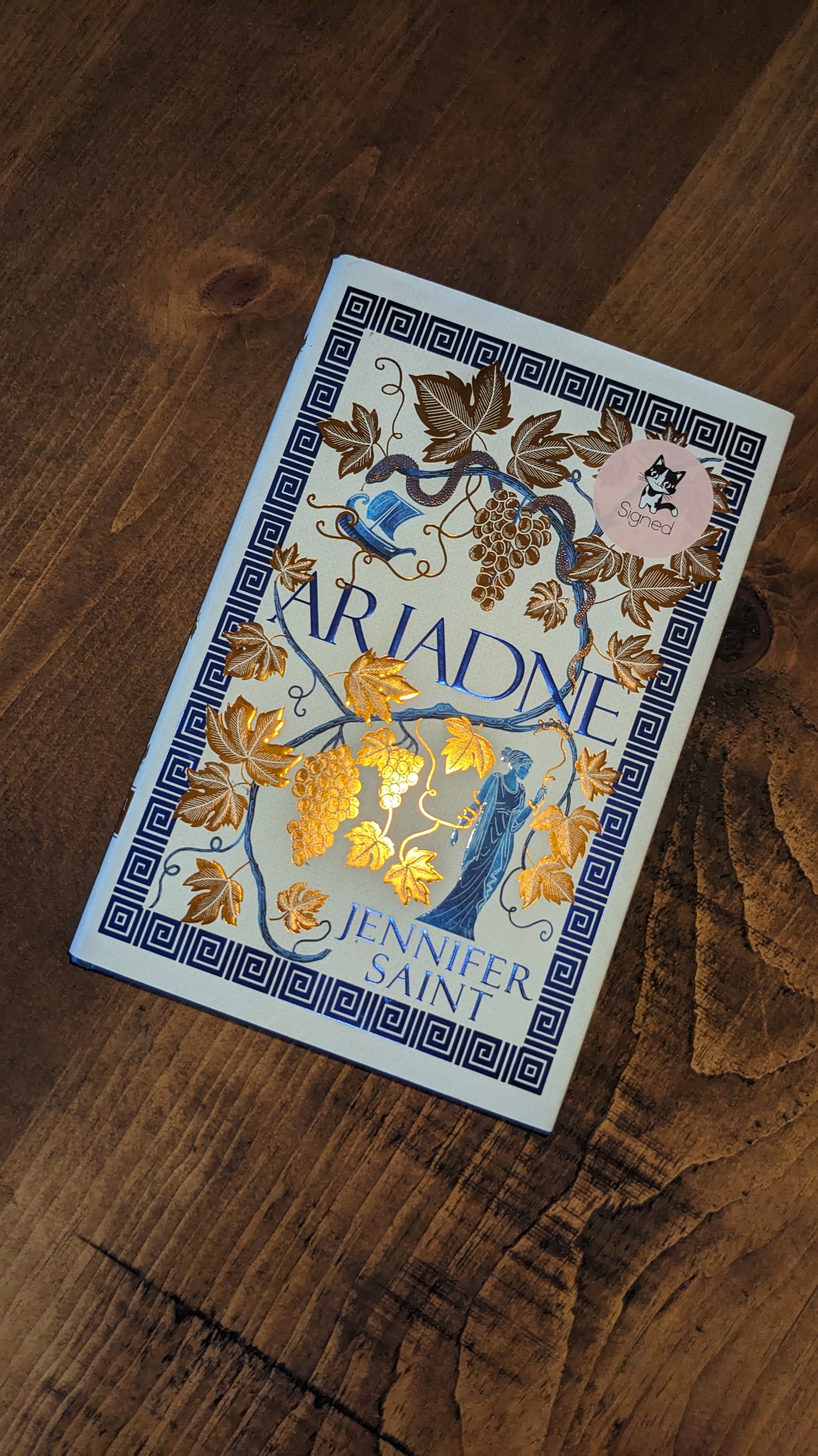 Signed Ariadne by Jennifer Saint PeggysPages fore-edge painting sprayed edges special editions