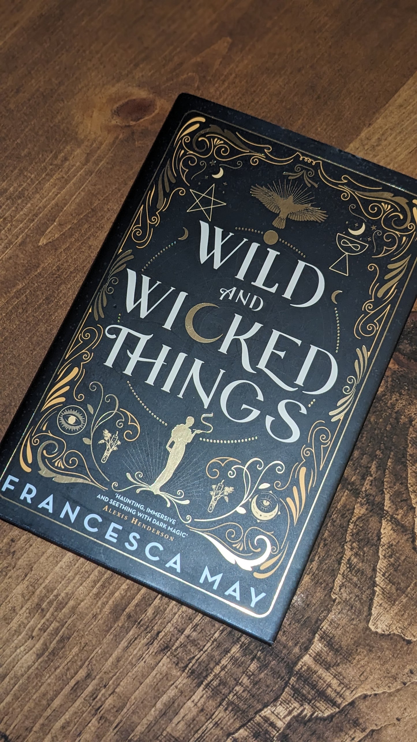 FINAL STOCK Wild and Wicked Things by Francesca May handpainted fore-edge painting sprayed edges special editions