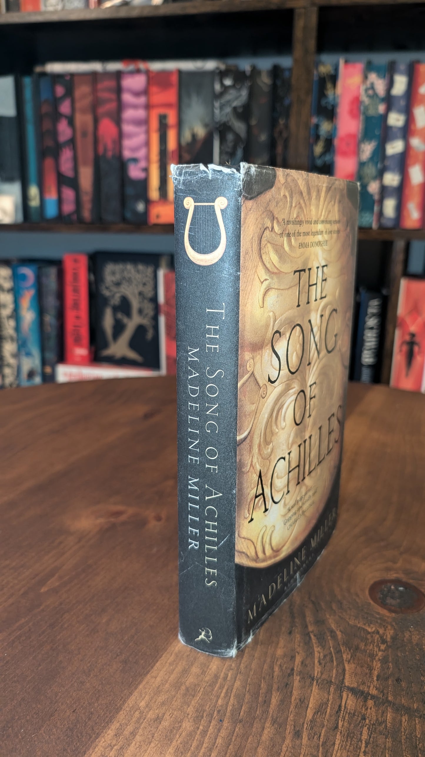 1st edition The Song of Achilles by Madeline Miller PeggysPages fore-edge painting