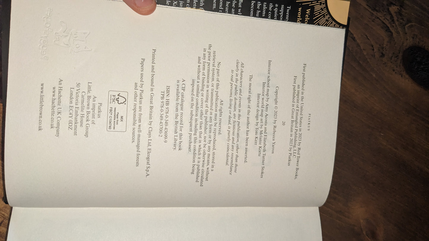 Fourth Wing by Rebecca Yarros Fore-edge painting sprayed edges special editions