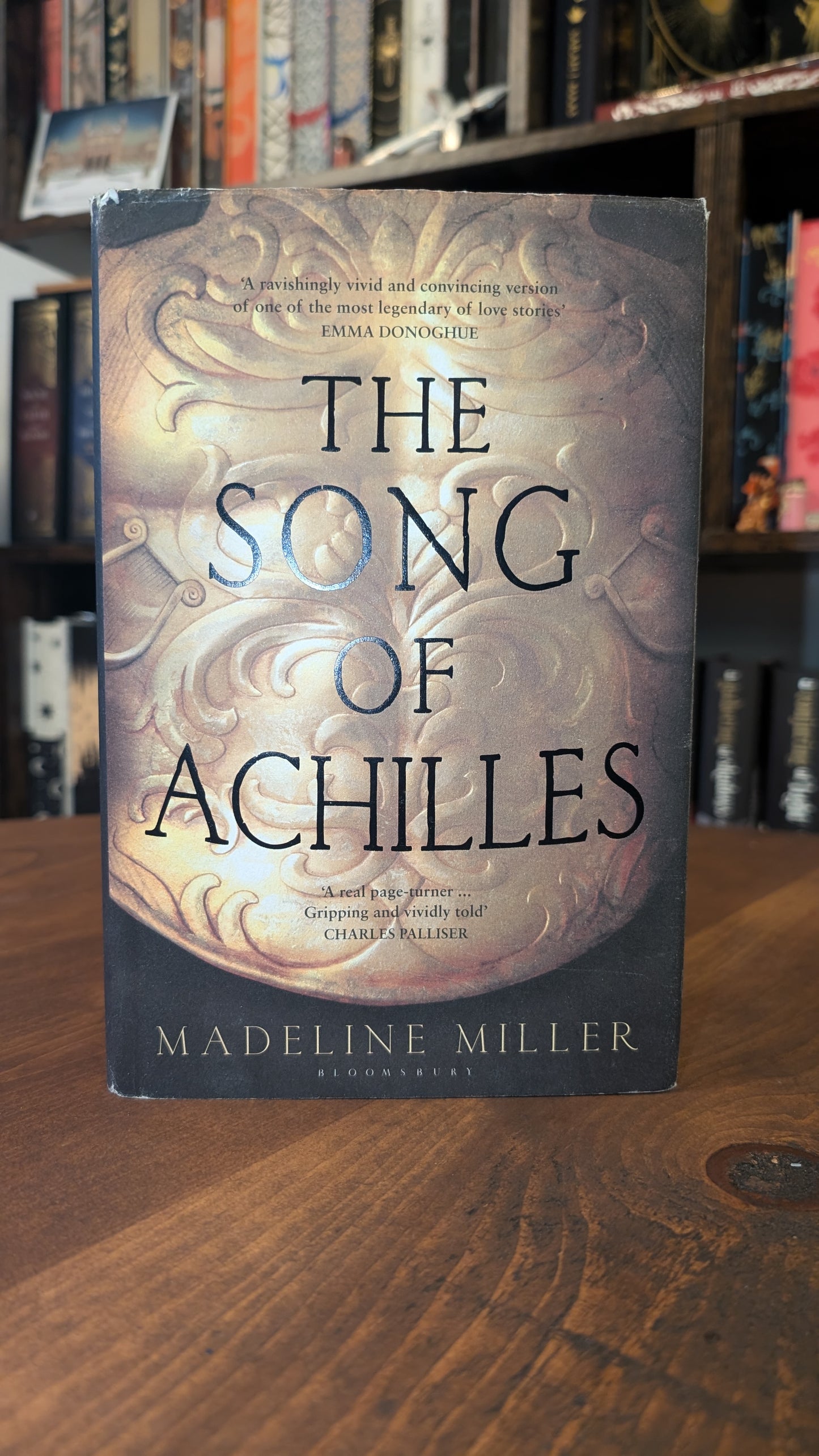 1st edition The Song of Achilles by Madeline Miller PeggysPages fore-edge paintings