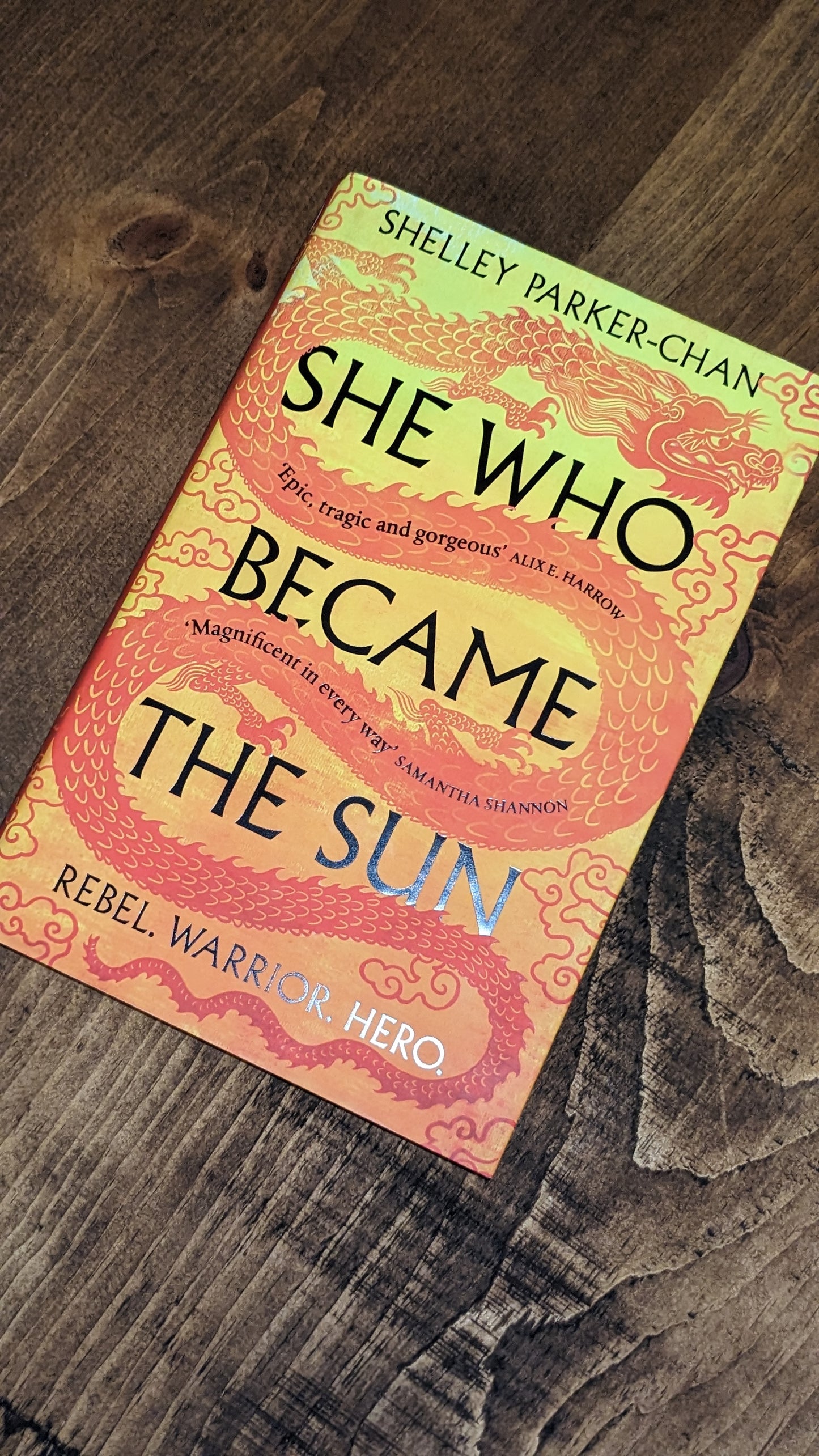 Signed She Who Became the Sun by Shelley Parker-Chan handpainted fore-edge painting sprayed edges special editions