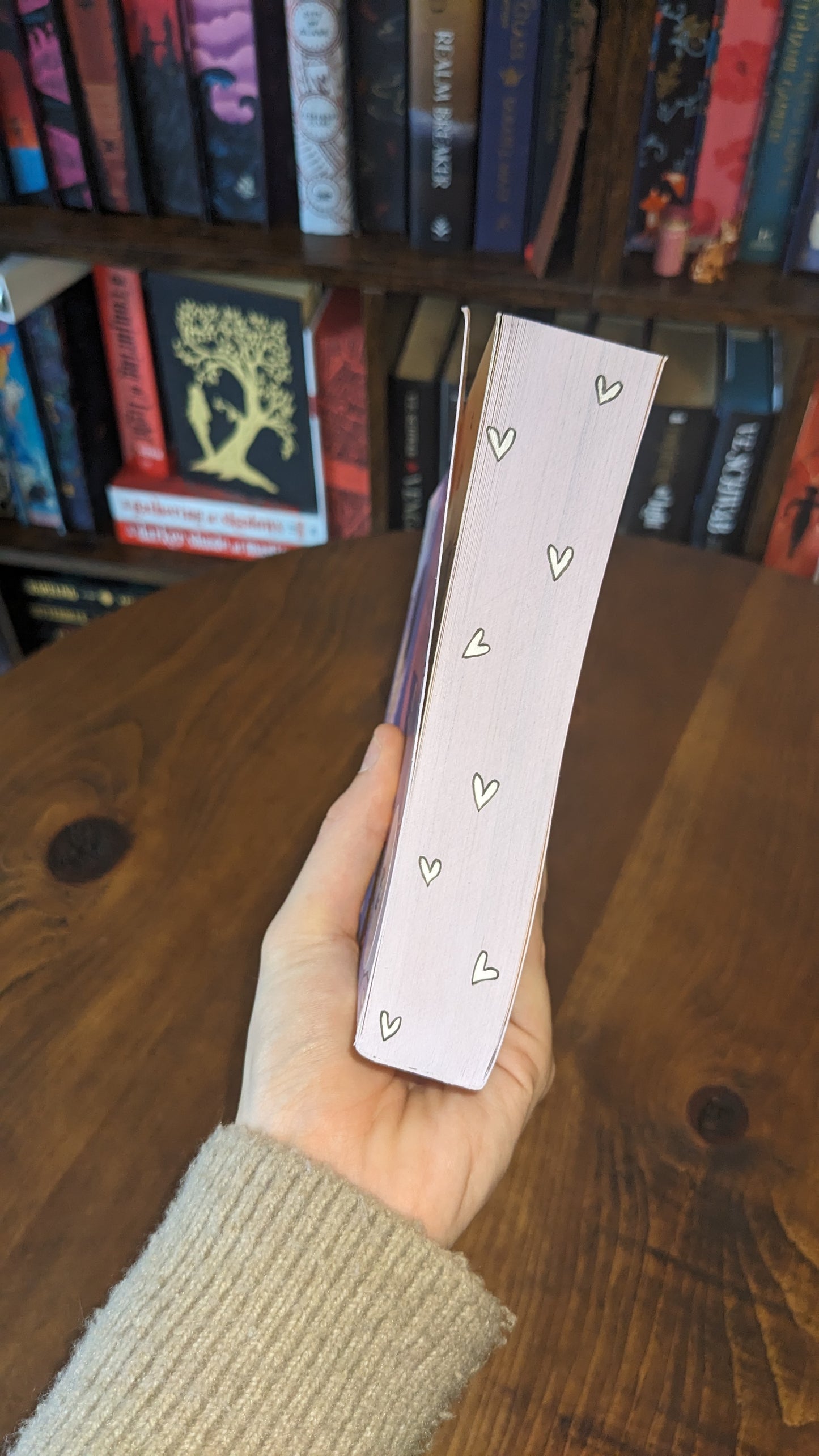 Signed Heartstopper volume 4 by Alice Osman PeggysPages fore-edge painting sprayed edges special editions