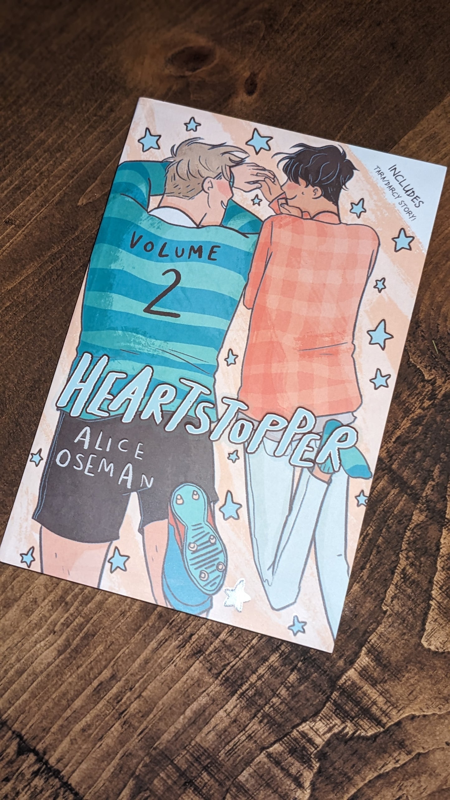 Heartstopper Volume 2 by Alice Osman handpainted fore-edge painting sprayed edges special editions