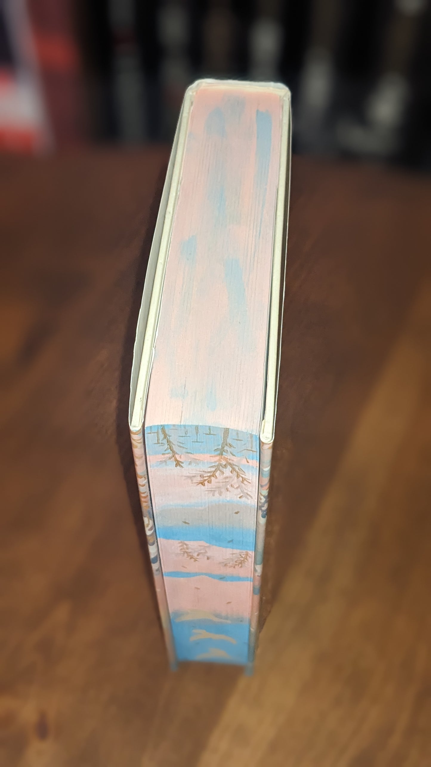 Six Crimson Cranes by Elizabeth Lim PeggysPages fore-edge painting sprayed edges special edition