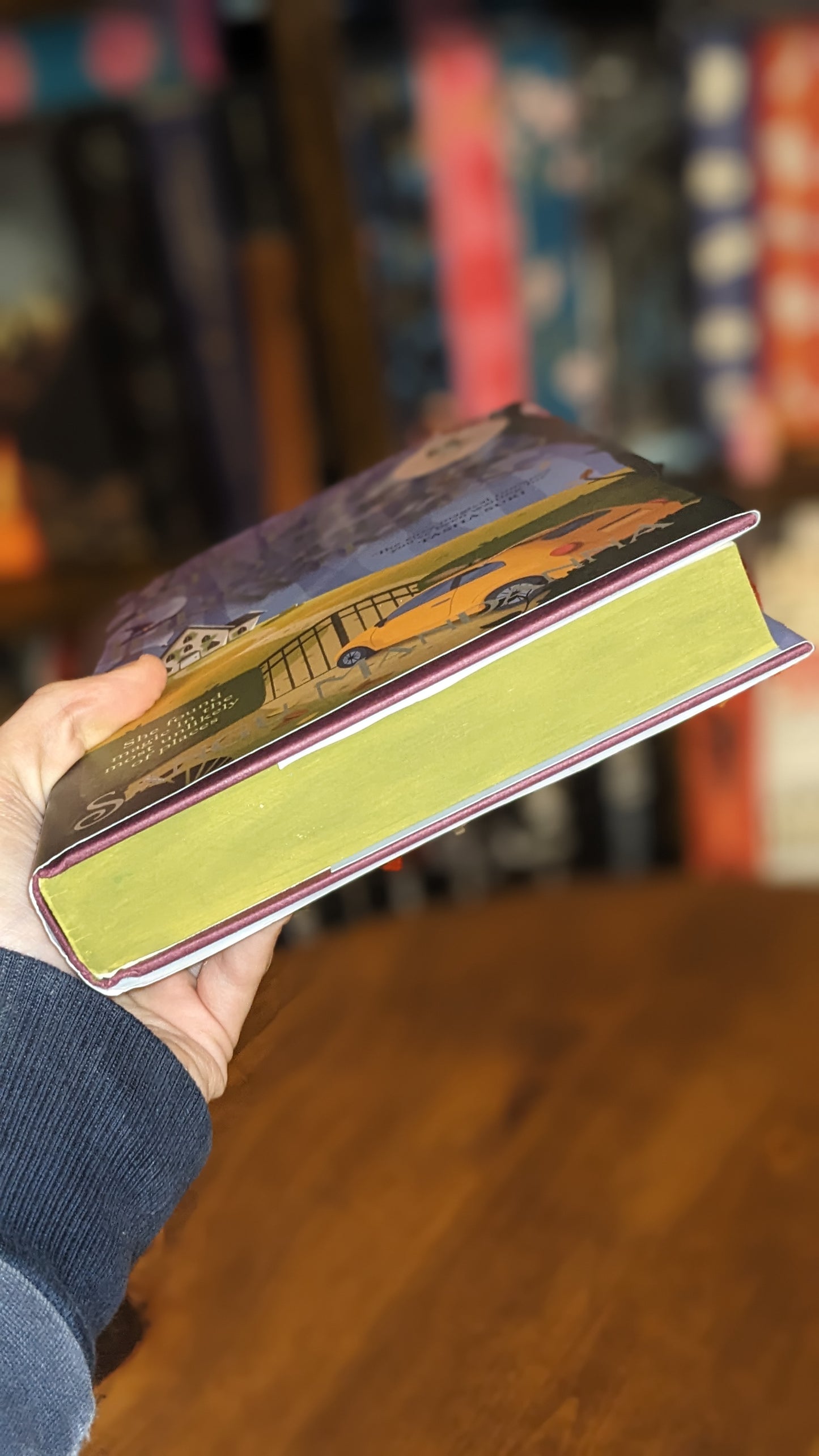Signed The Very Secret Society of Irregular Witches by Sangu Mandanna PeggysPages fore-edge painting sprayed edges special editions