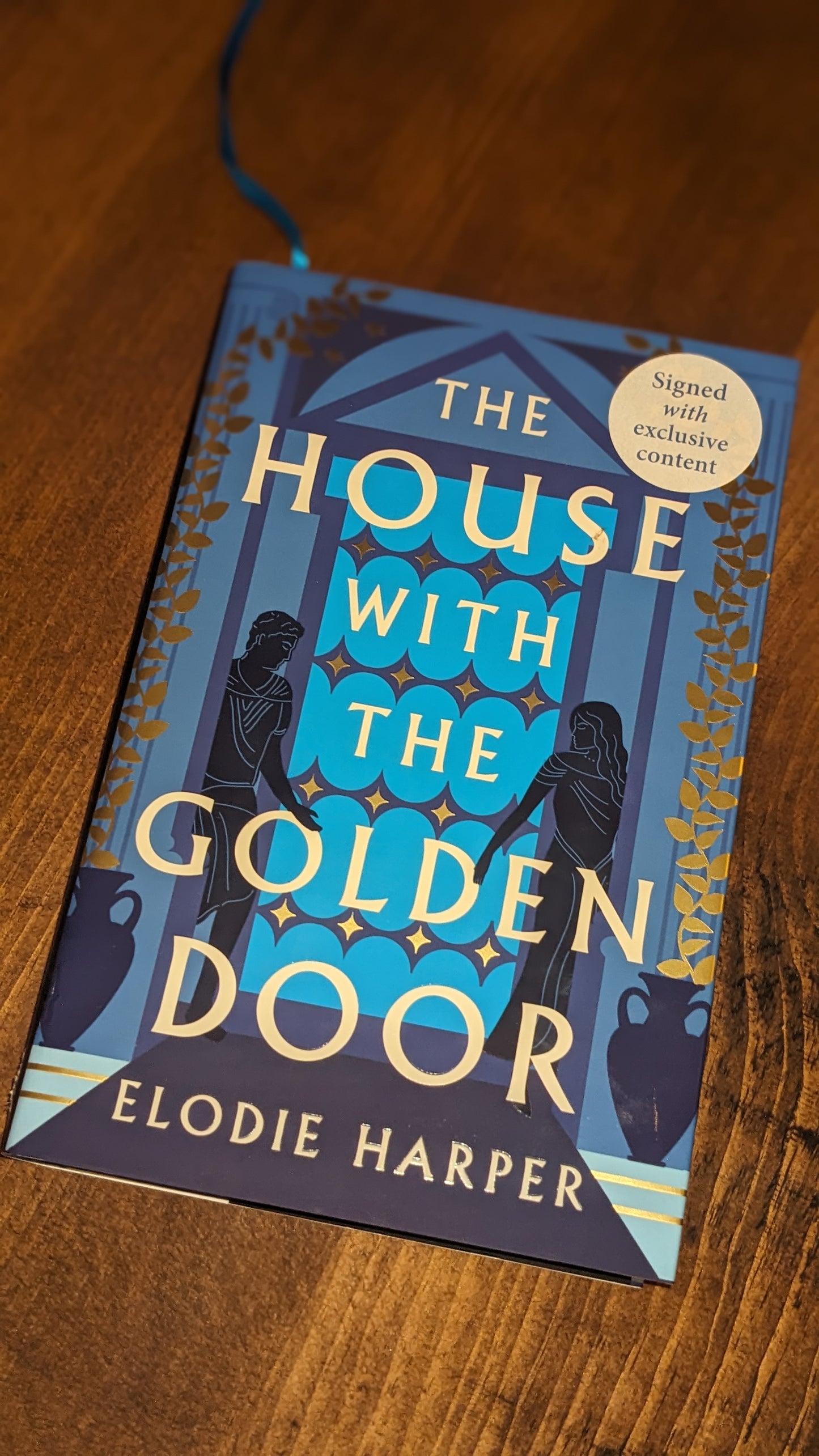 The House with the Golden Door signed exclusive content edition by Elodie Harper Fore-edge painting sprayed edges special edition
