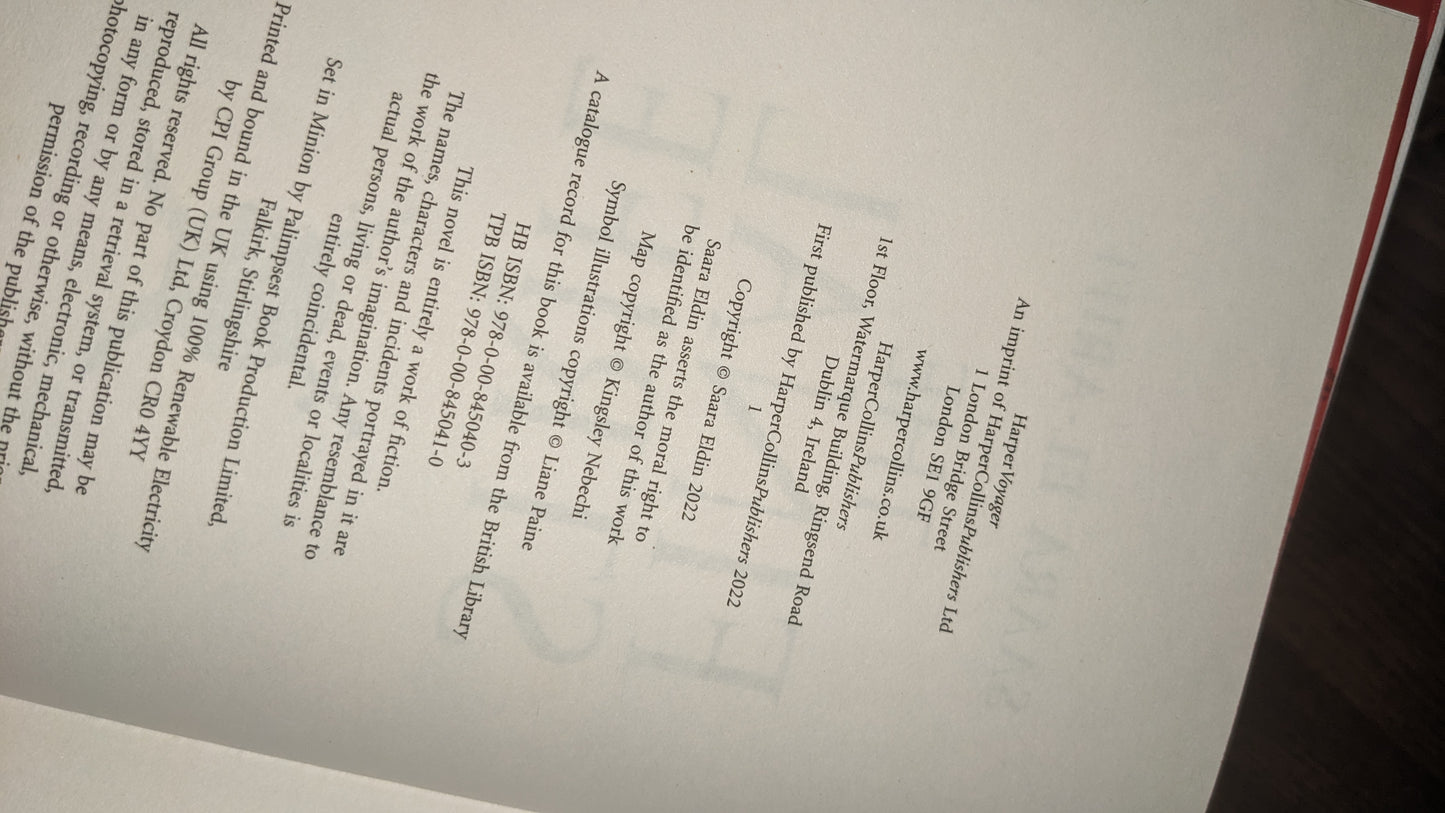 The Final Strife by Saara El-Arifi PeggysPages fore-edge painting sprayed edges special editions