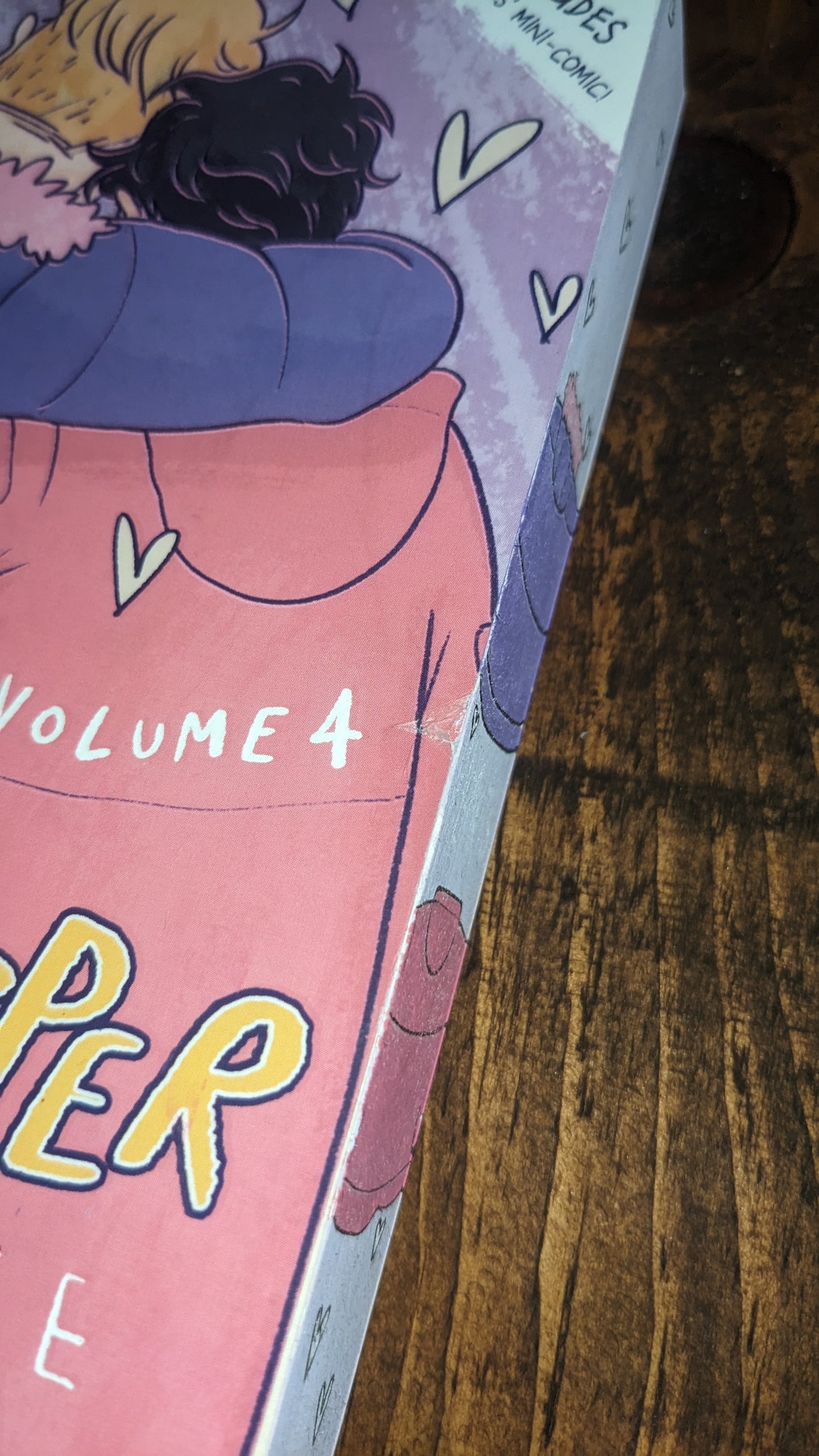 Signed Heartstopper volume 4 by Alice Osman PeggysPages fore-edge painting sprayed edges special editions