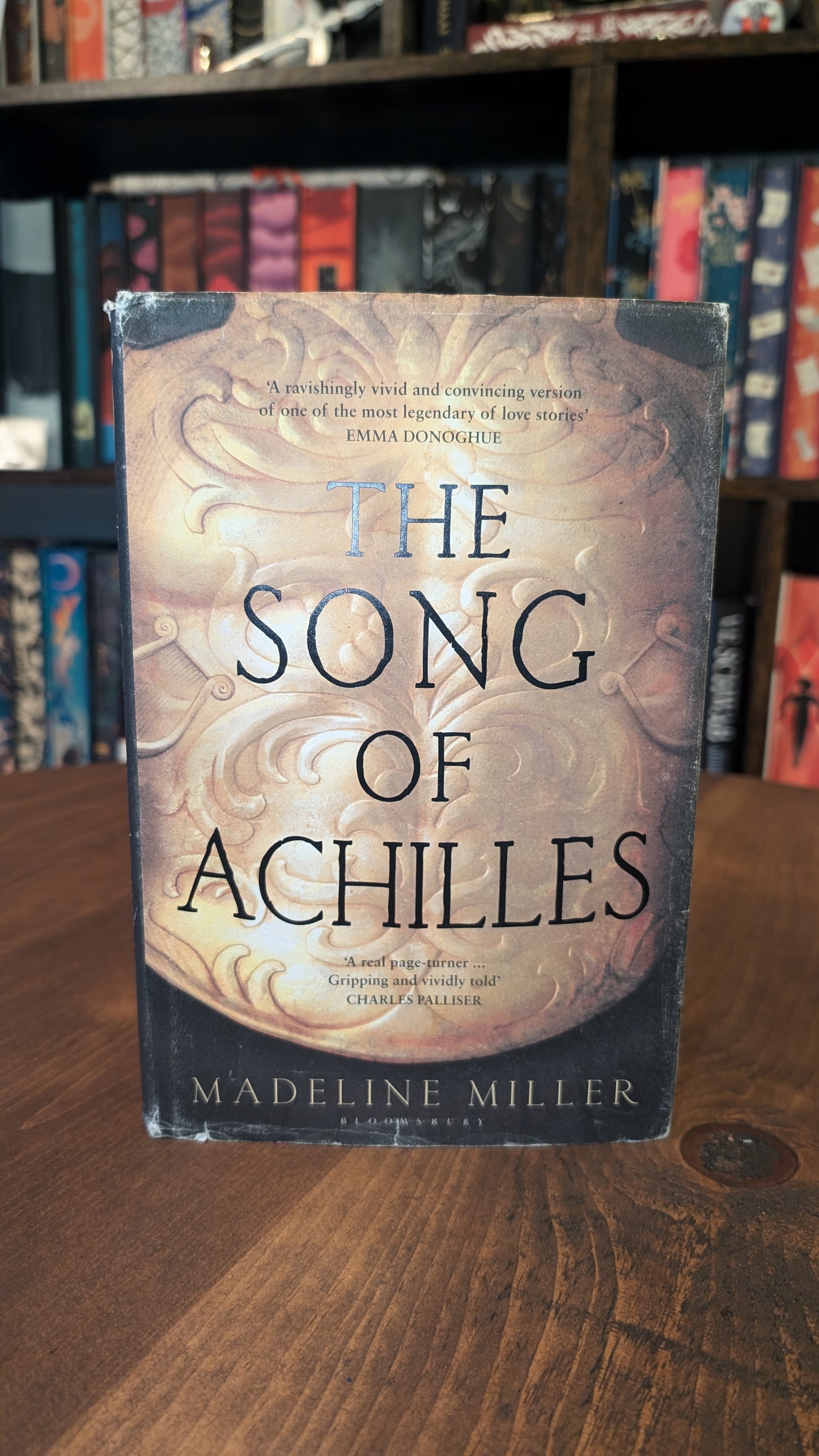 1st edition The Song of Achilles by Madeline Miller PeggysPages fore-edge painting