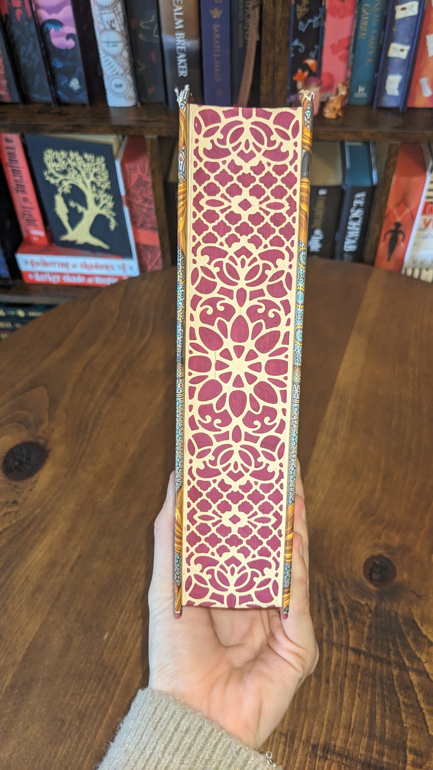 Signed The Empire of Gold by S.A Chakraborty PeggysPages fore-edge painting sprayed edges special editions