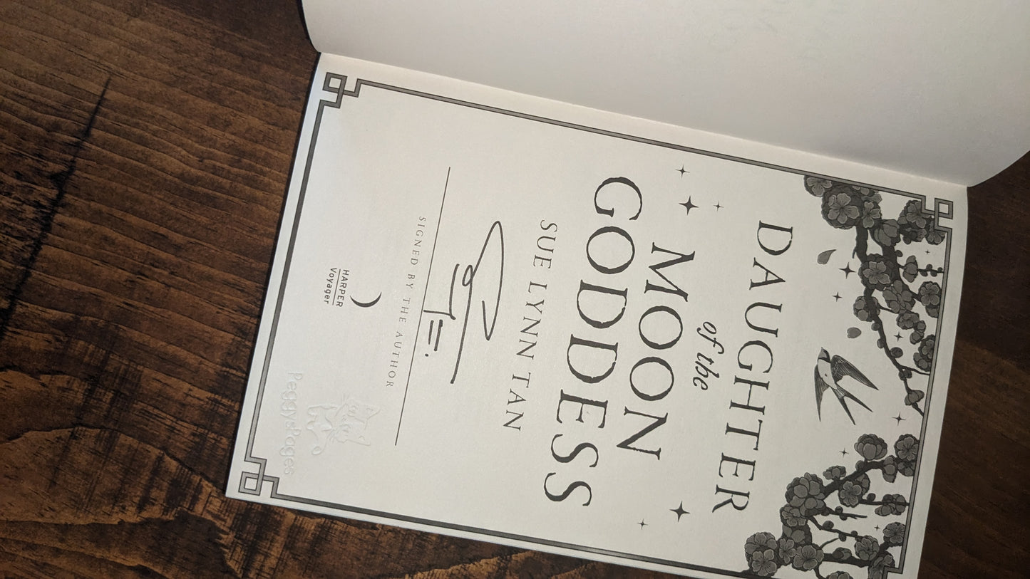 SIGNED Hand painted edition of Daughter of the Moon Goddess by Sue Lynn Tan sprayed edges special editions
