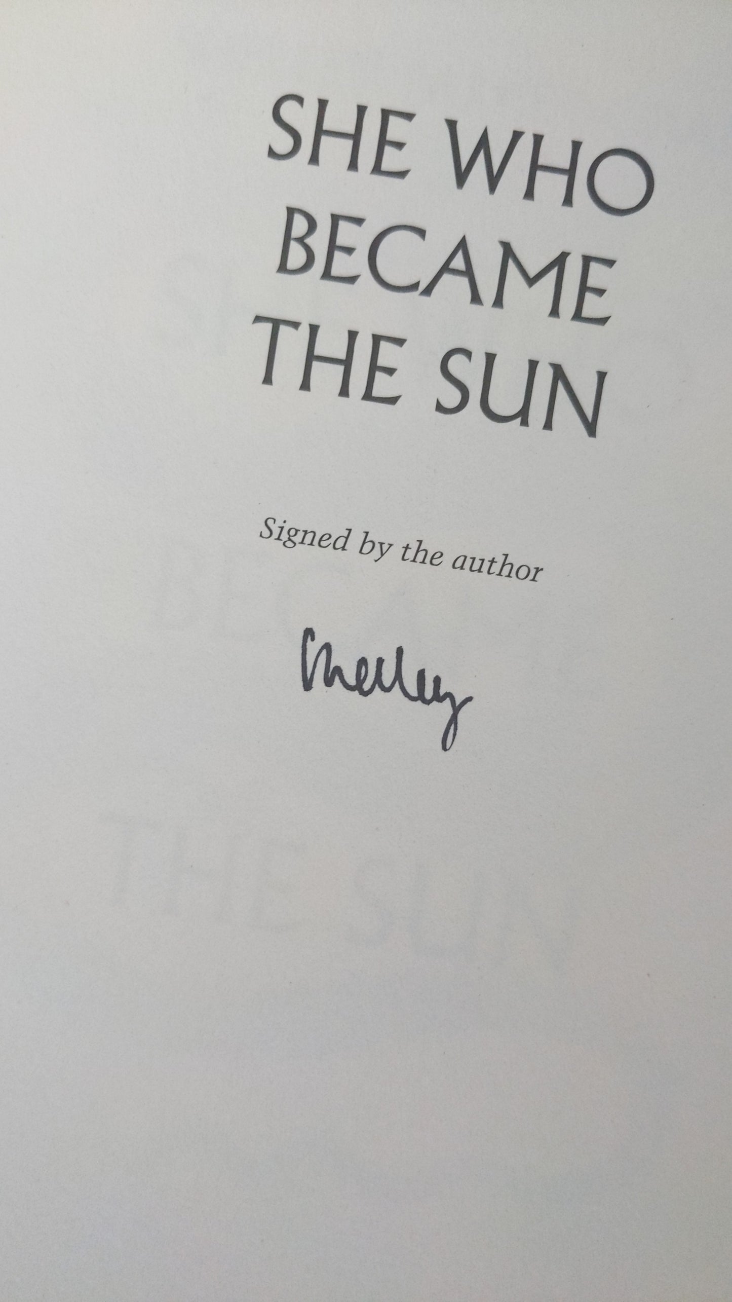 Signed She Who Became the Sun by Shelley Parker-Chan handpainted fore-edge painting sprayed edges special editions