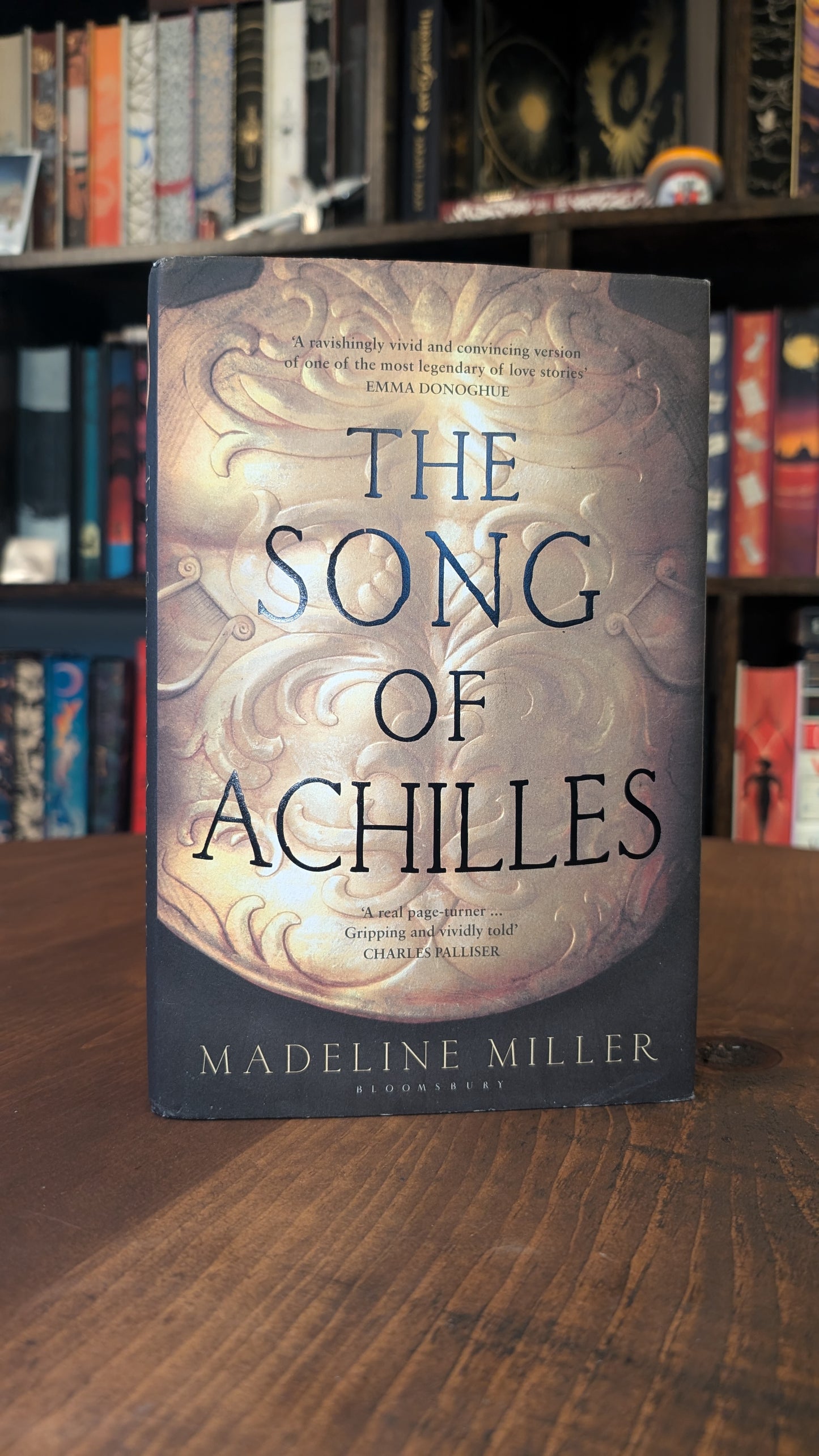 1st edition The Song of Achilles by Madeline Miller PeggysPages fore-edge painting sprayed edges special editions