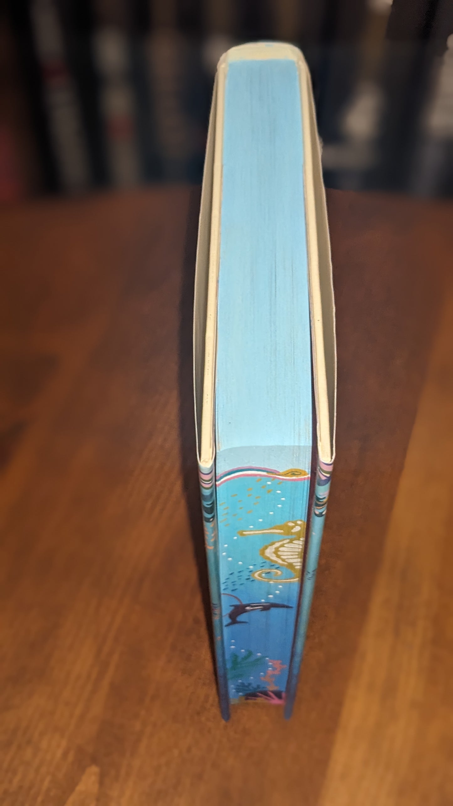 The Girl Who Fell Beneath the Sea by Axie Oh Fore-edge painting sprayed edges special edition