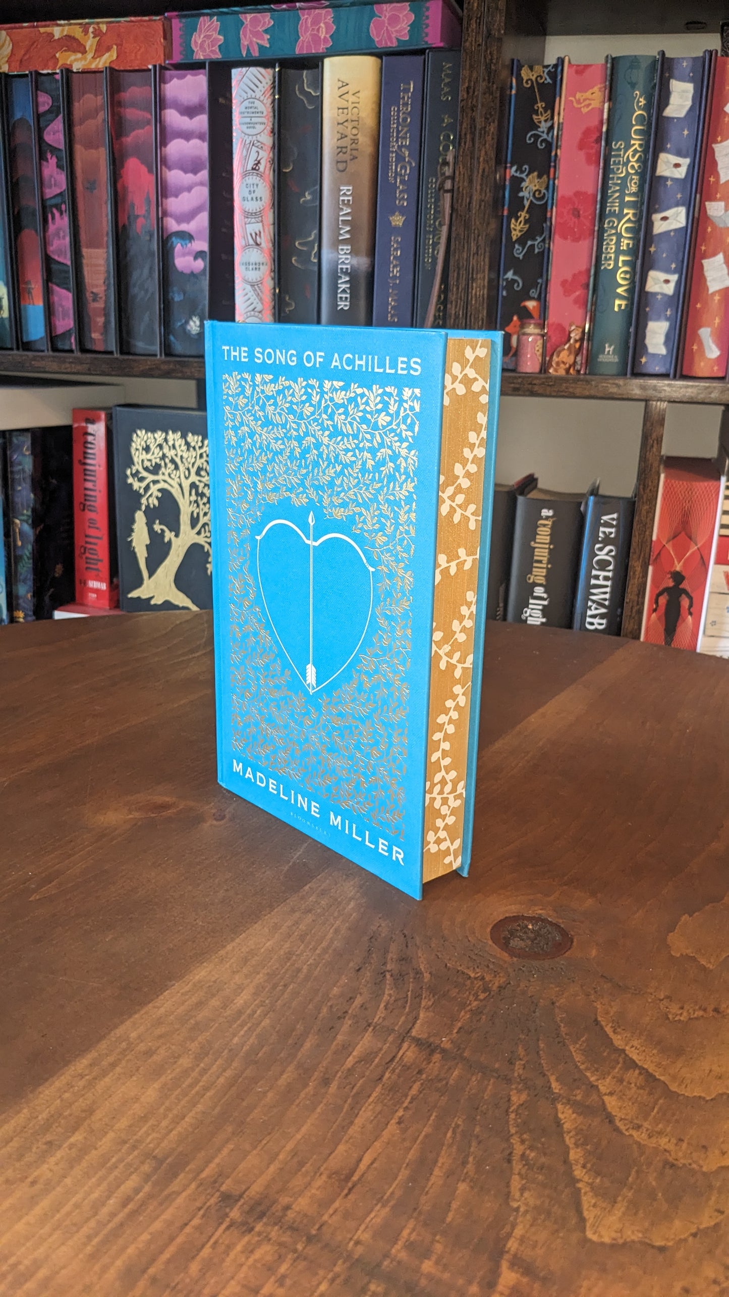 The Song of Achilles by Madeline Miller PeggysPages fore-edge painting sprayed edges special editions