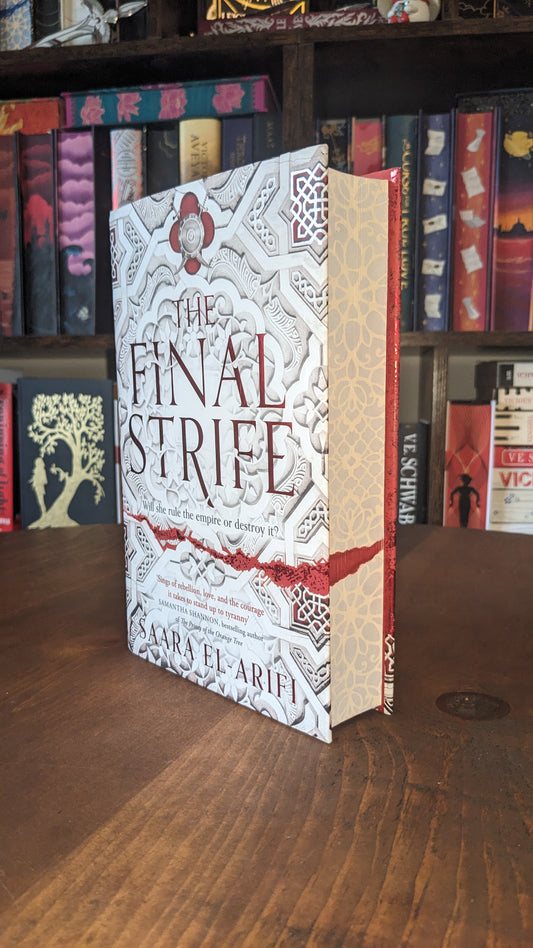 Signed The Final Strife by Saara El-Arifi PeggysPages fore-edge painting sprayed edges special editions