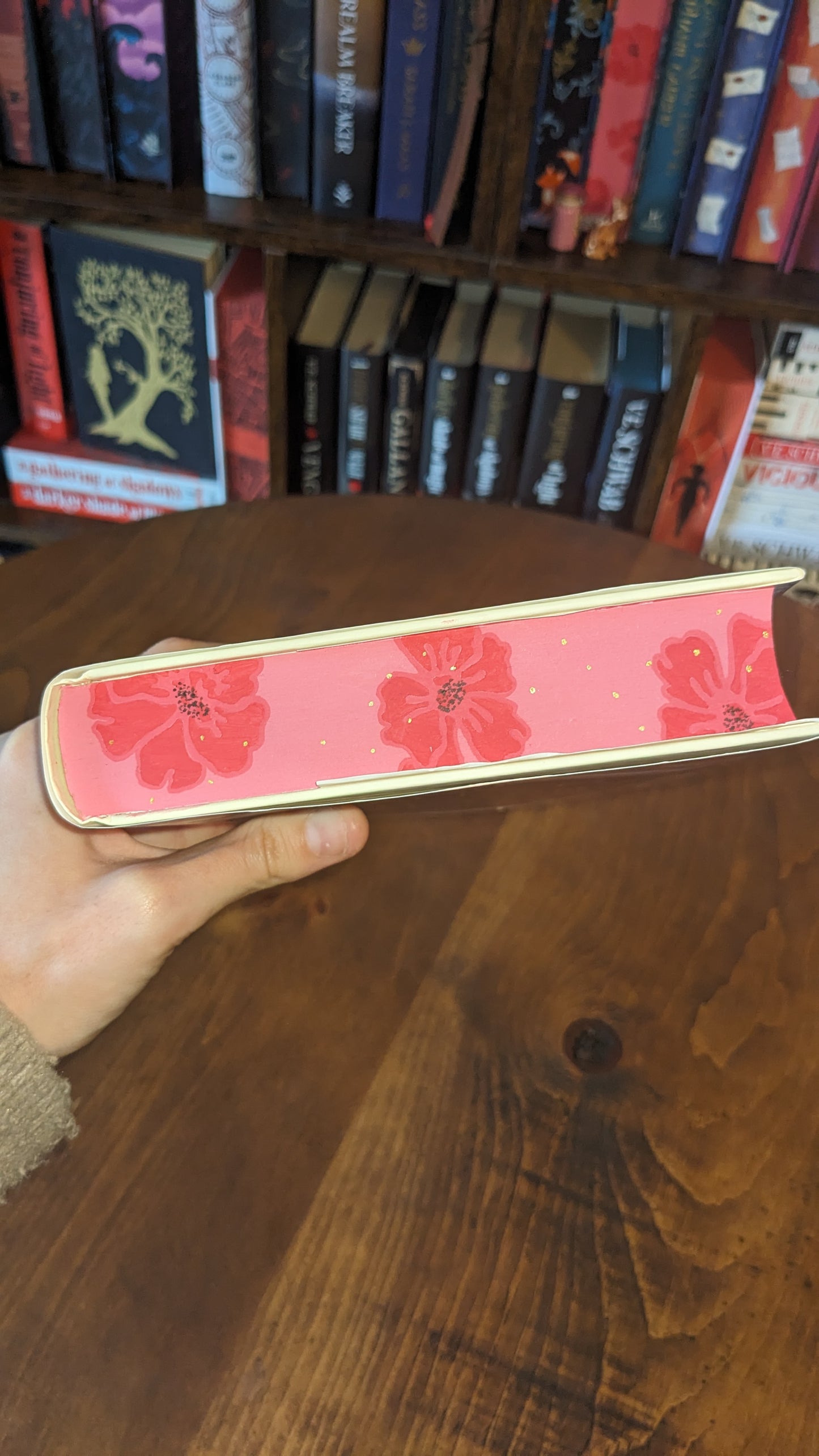 Hidden Cover The Ballad of Never After by Stephanie Garber PeggysPages fore-edge painting sprayed edges special editions