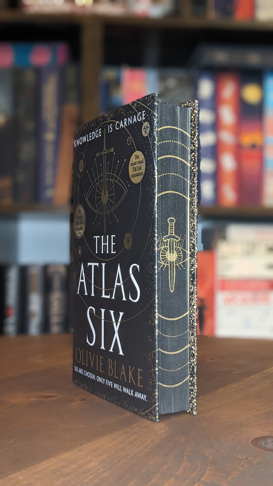 The Atlas Six by Olivie Blake handpainted fore-edge painting sprayed edges special editions