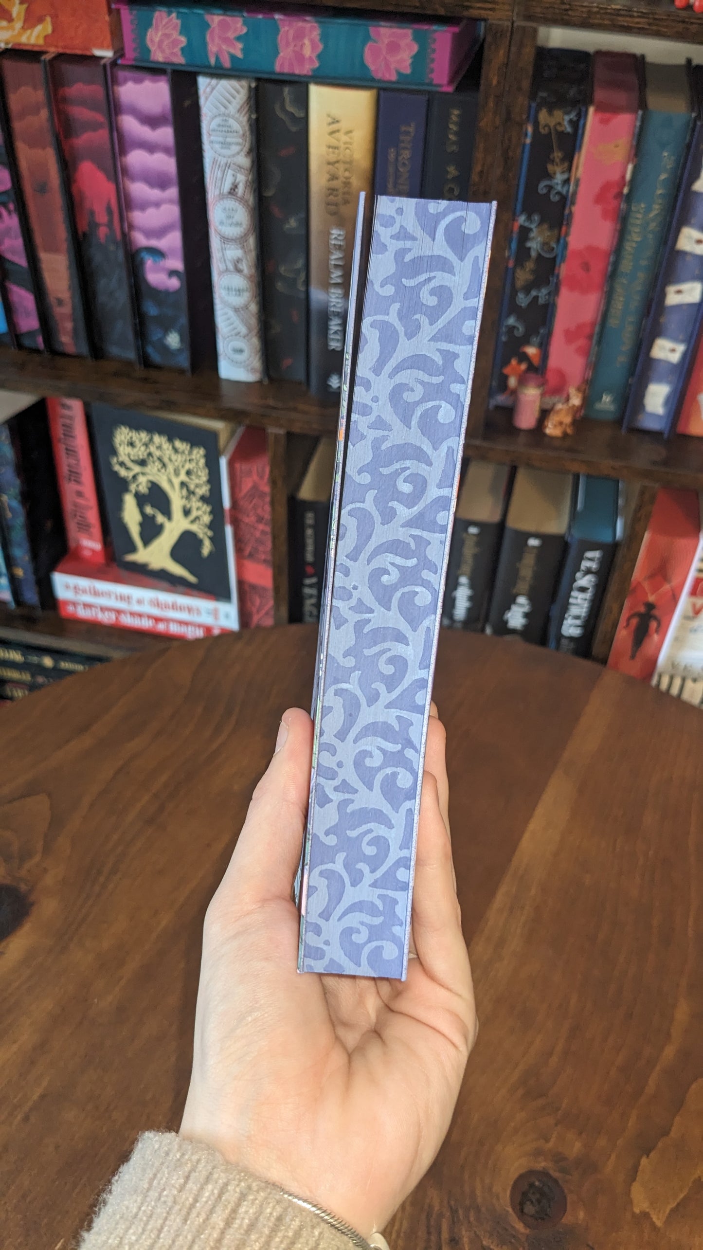 Signed The Ballad of Never After by Stephanie Garber Waterstones PeggysPages fore-edge painting sprayed edges special editions