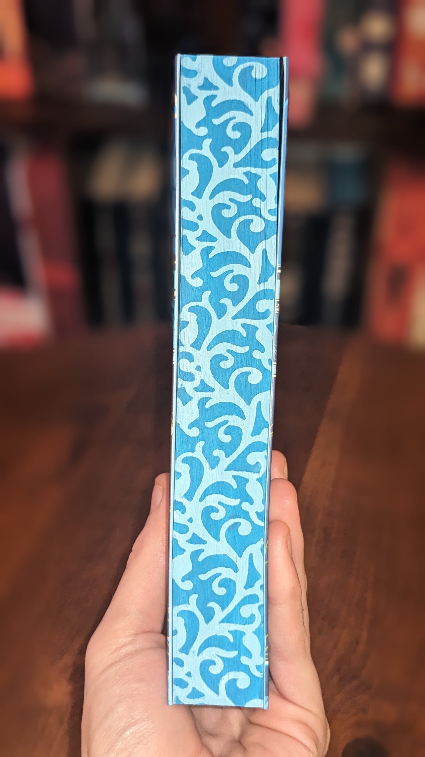 Once Upon a Broken Heart Waterstones exclusive By Stephanie Garber PeggysPages fore-edge painting sprayed edges special edition