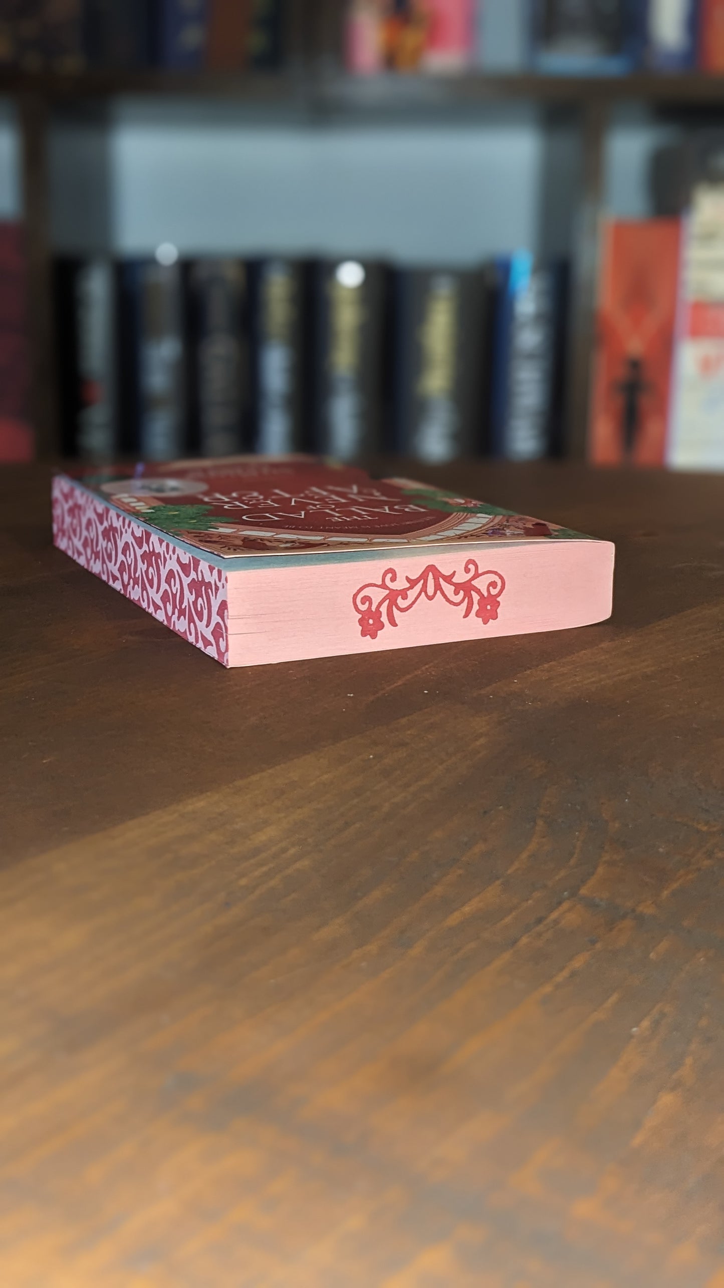 Signed The Ballad of Never After by Stephanie Garber 
handpainted fore-edge painting sprayed edges special edition