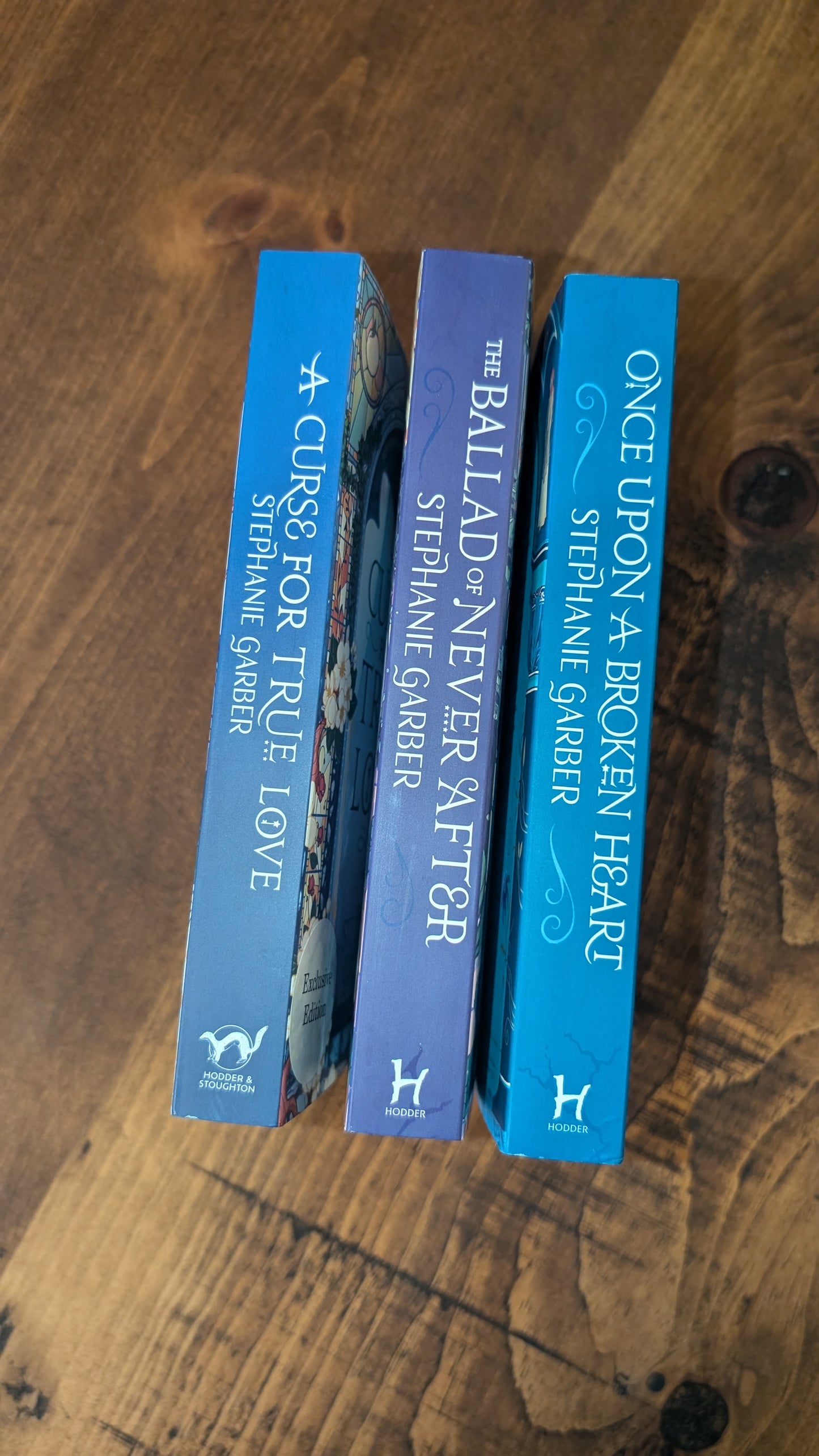 Stephanie Garber trilogy Once Upon a Broken Heart PeggysPages fore-edge painting sprayed edges special editions