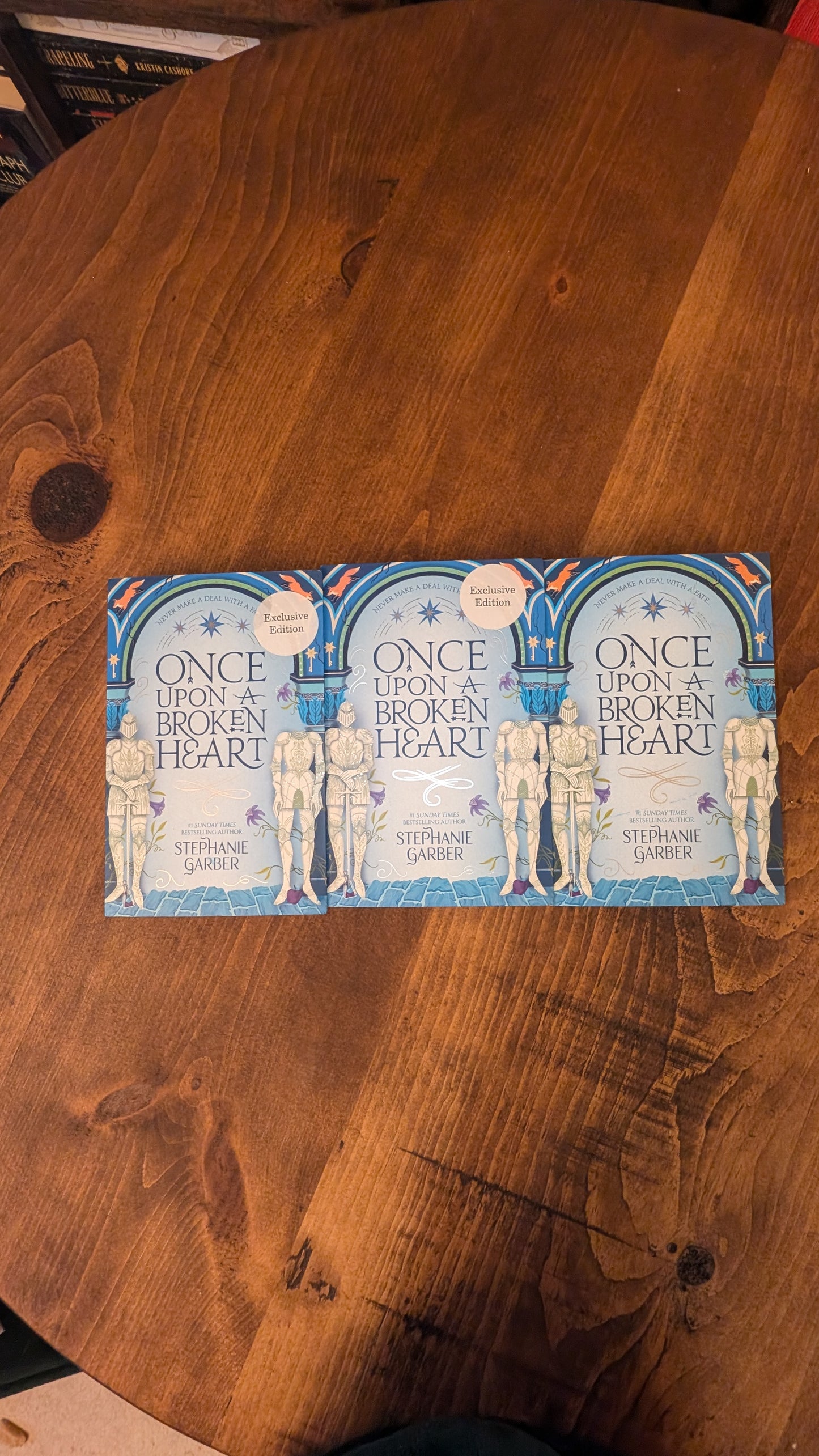(new) Waterstones exclusive Once Upon a Broken Heart by Stephanie Garber PeggysPages fore-edge painting