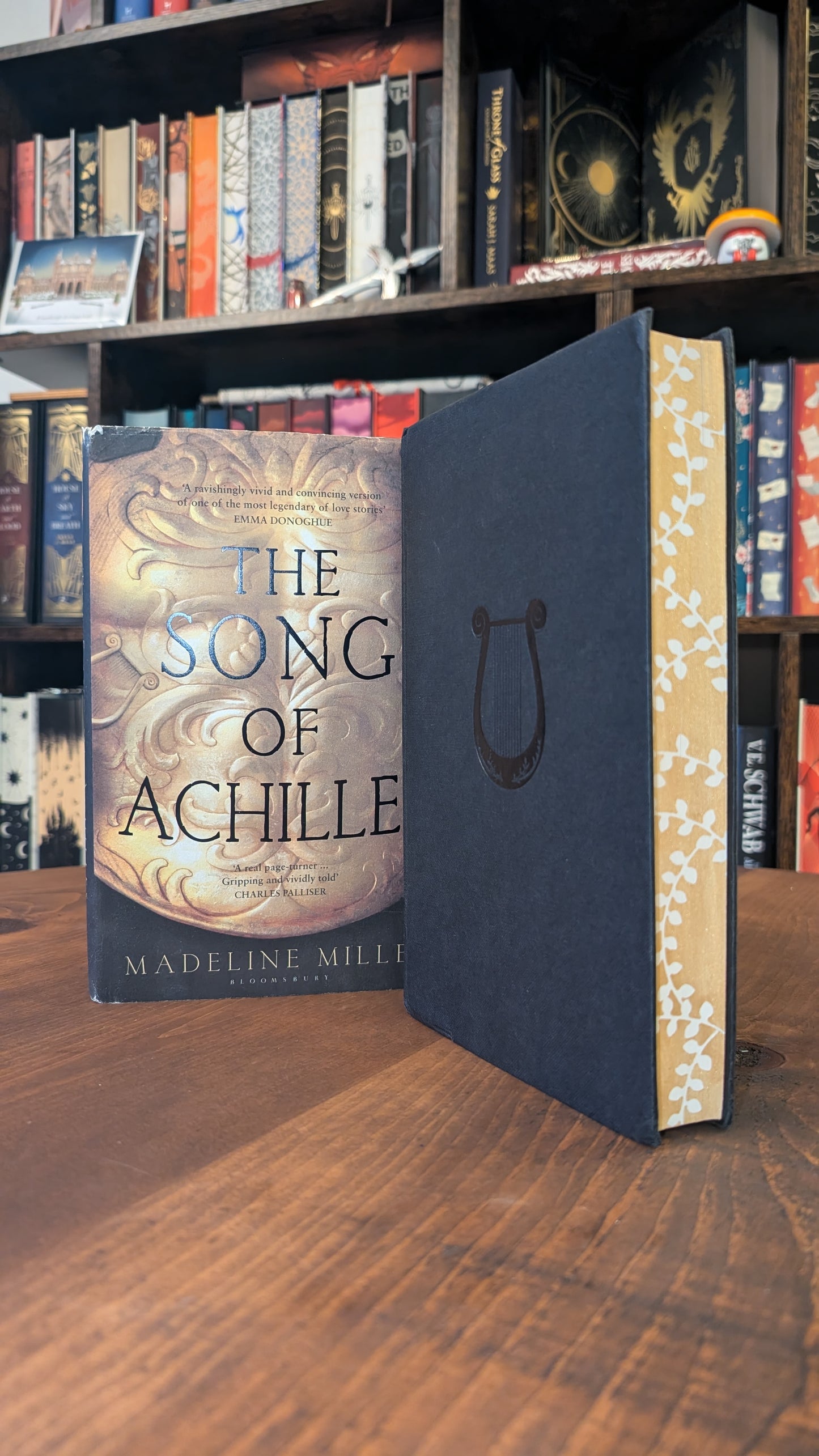1st edition The Song of Achilles by Madeline Miller PeggysPages fore-edge paintings