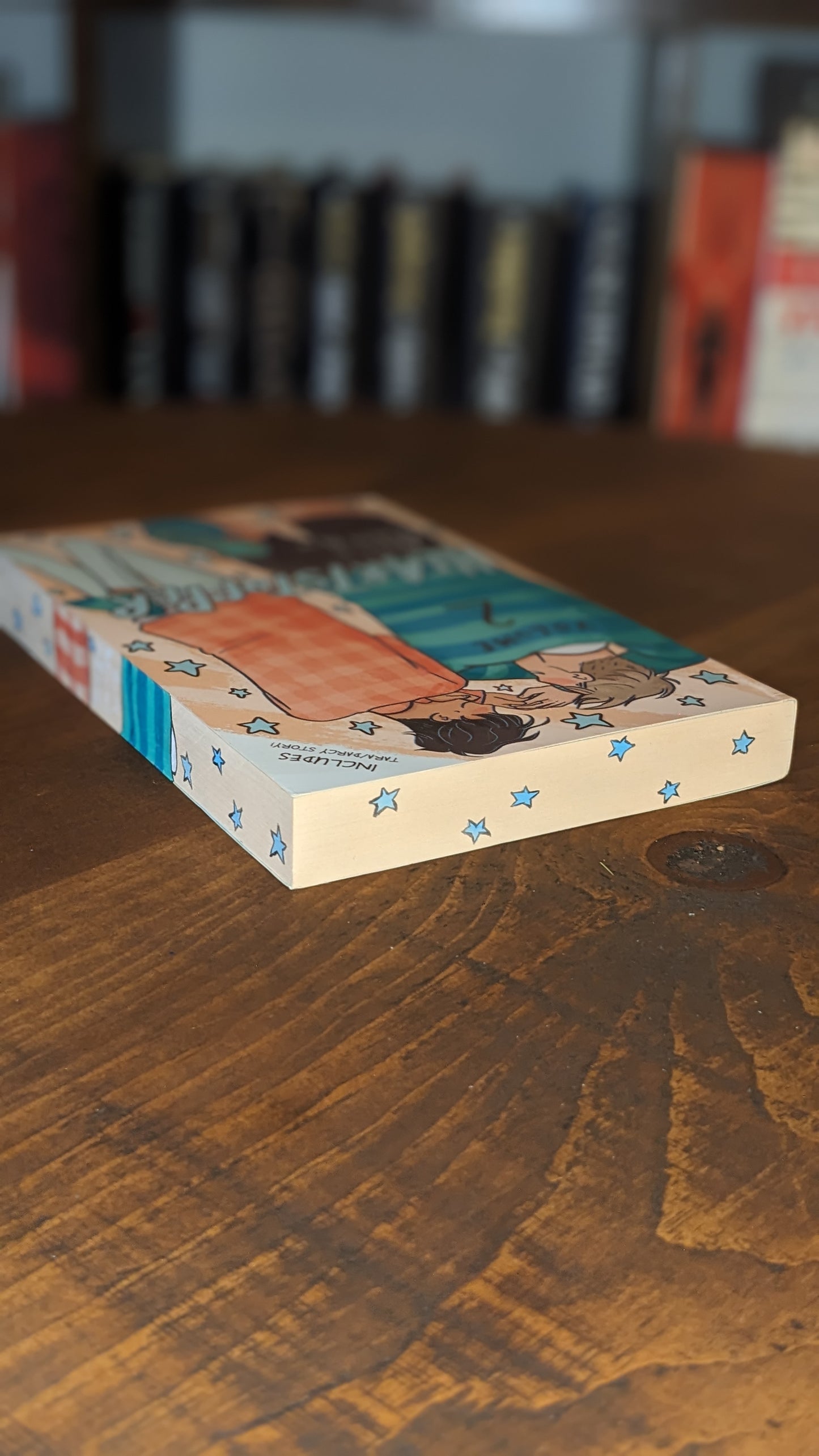 Heartstopper Volume 2 by Alice Osman handpainted fore-edge painting sprayed edges special editions