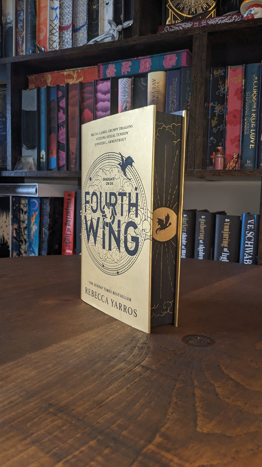 Fourth Wing by Rebecca Yarros Fore-edge painting sprayed edges special editions