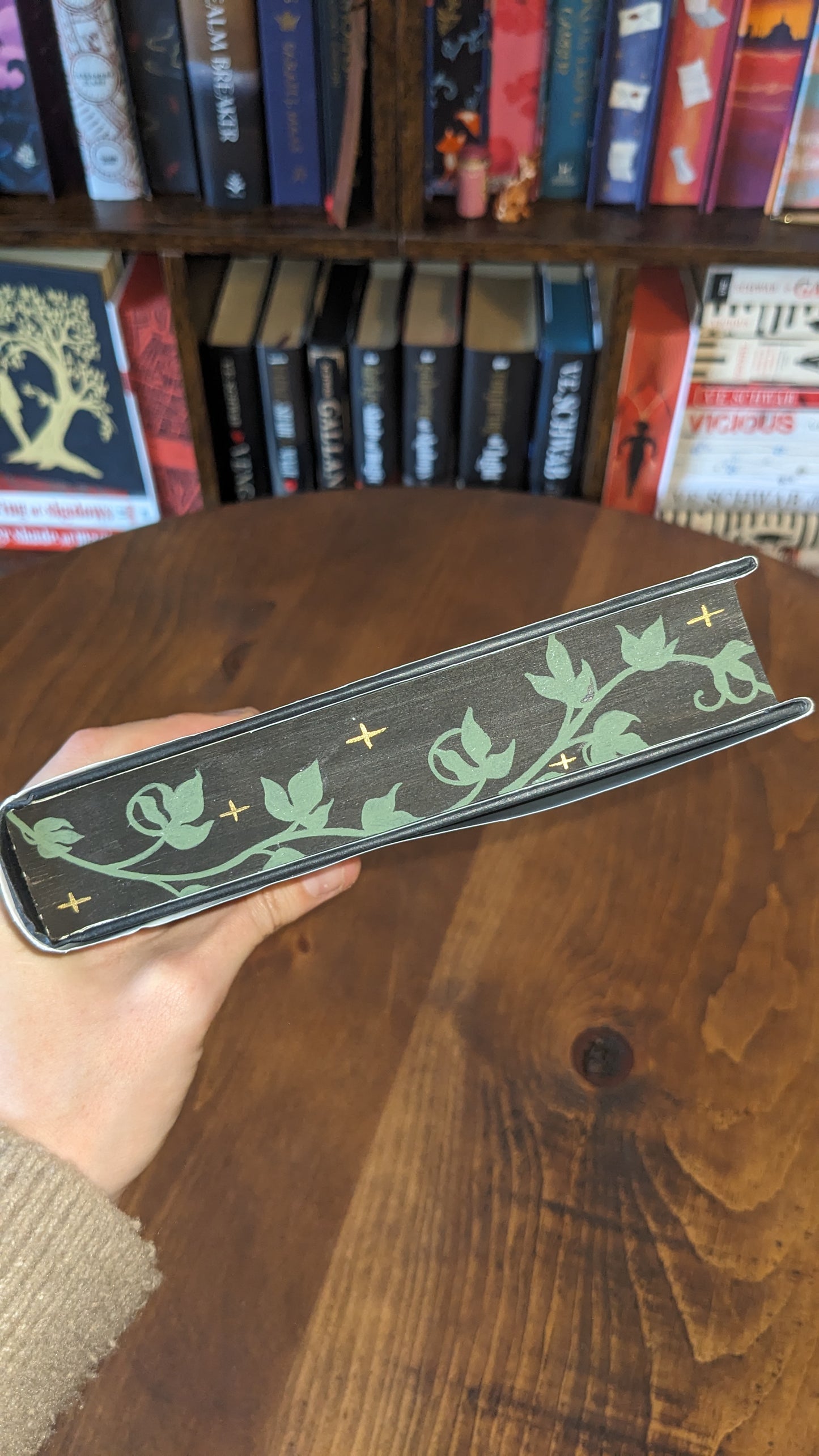 Only a Monster by Vanessa Len PeggysPages fore-edge painting sprayed edges special editions