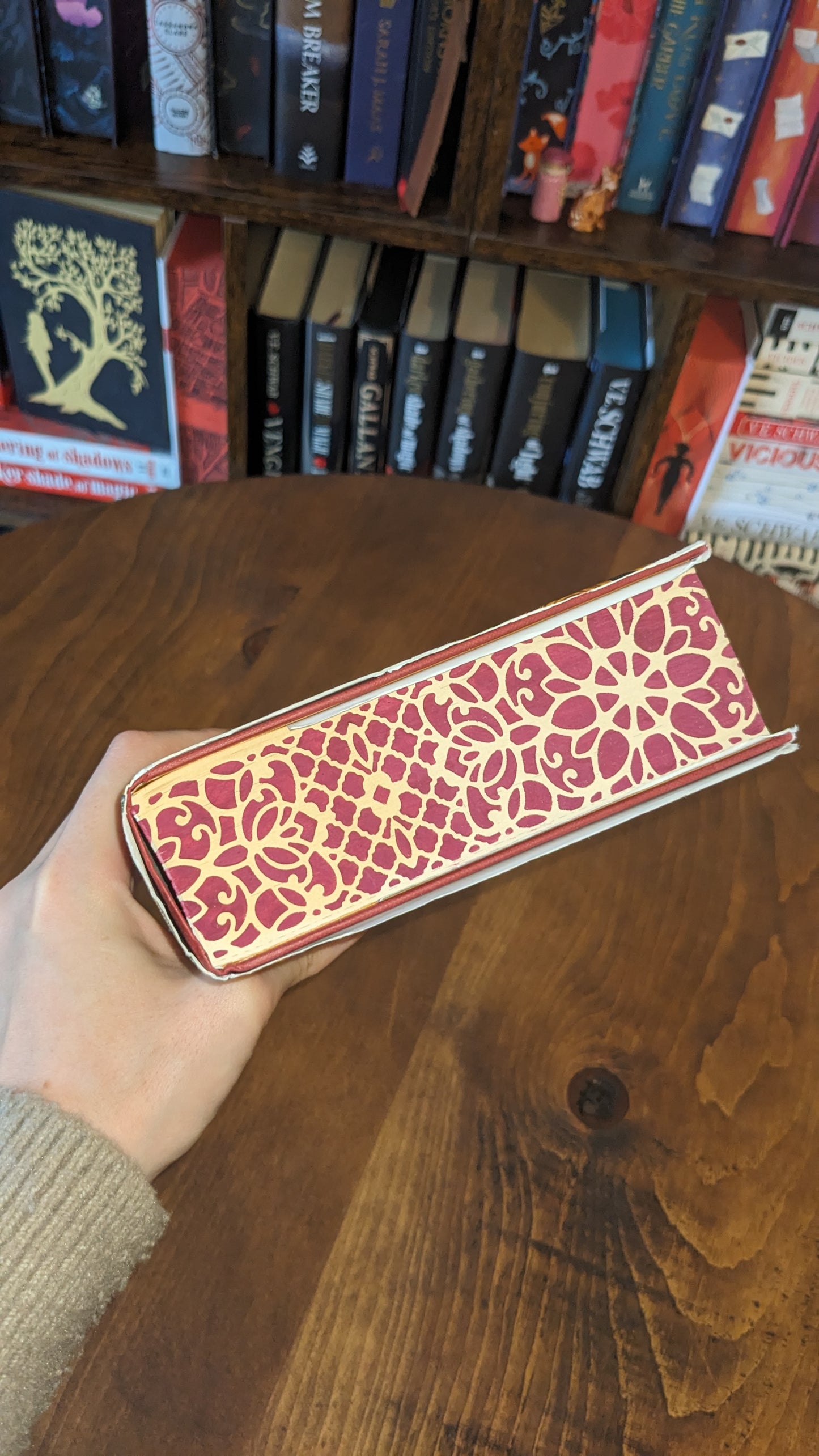 Signed The Empire of Gold by S.A Chakraborty PeggysPages fore-edge painting sprayed edges special editions